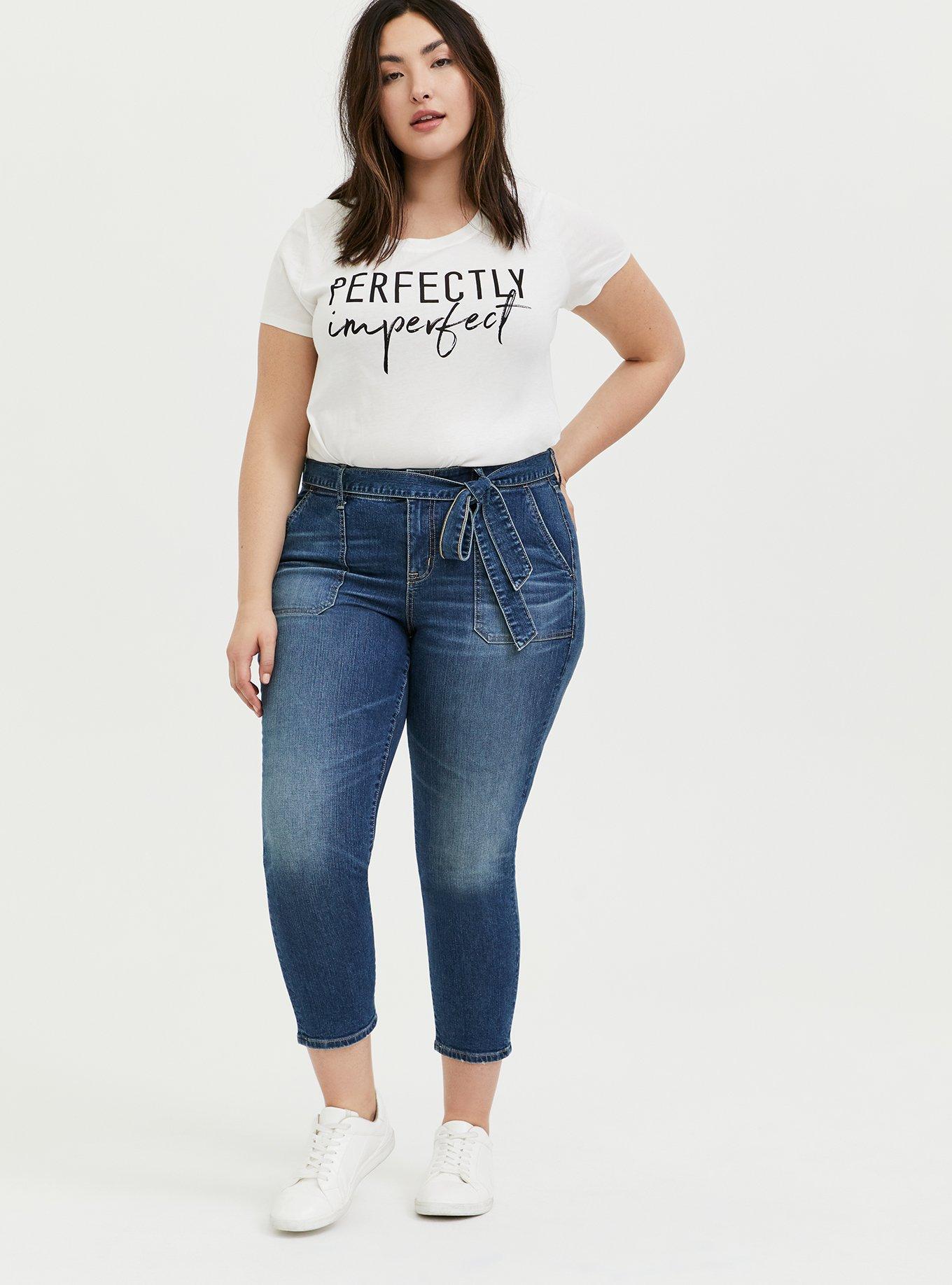 Perfectly Imperfect White Crew Tee, CLOUD DANCER, alternate