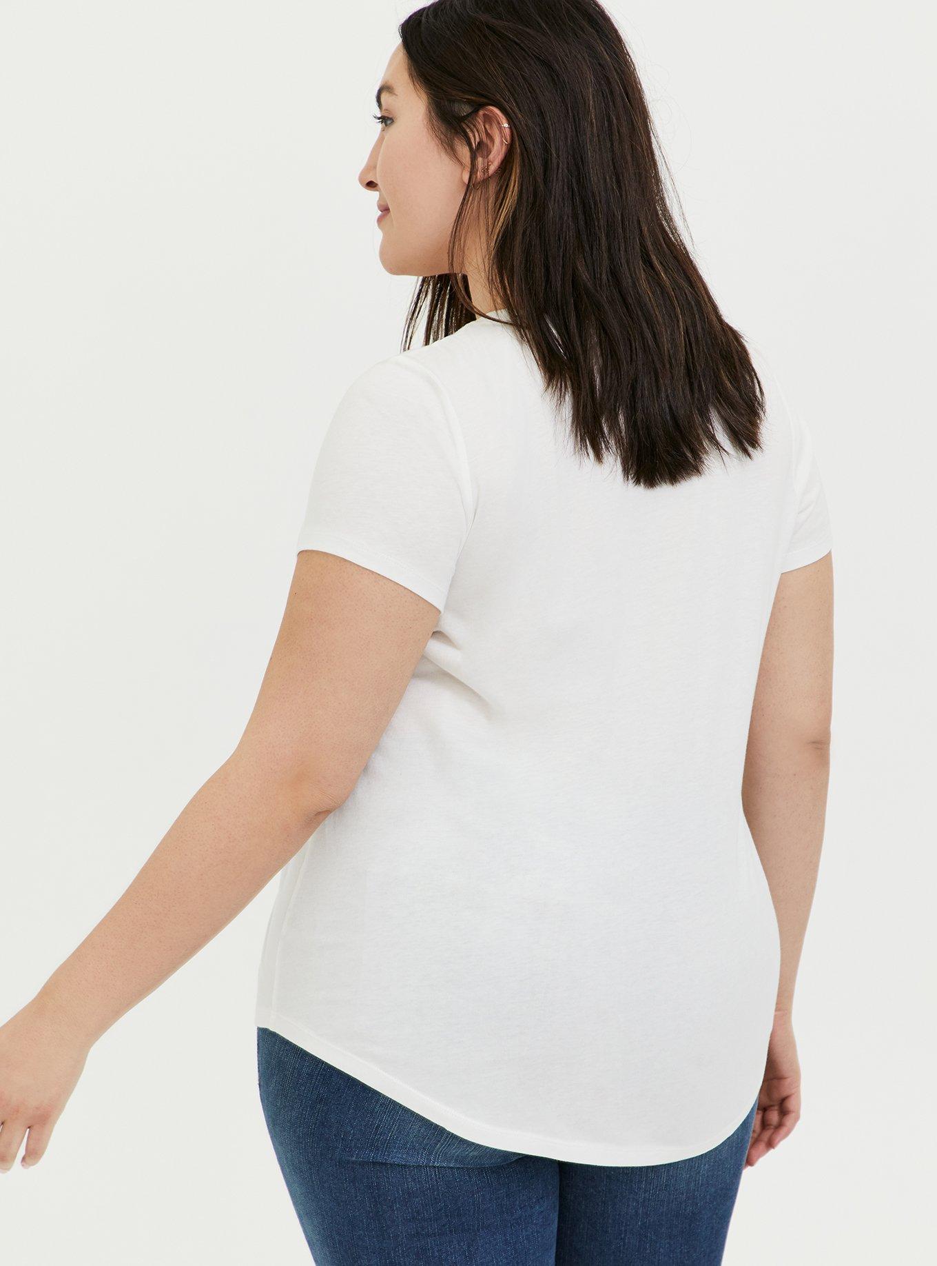 Perfectly Imperfect White Crew Tee, CLOUD DANCER, alternate