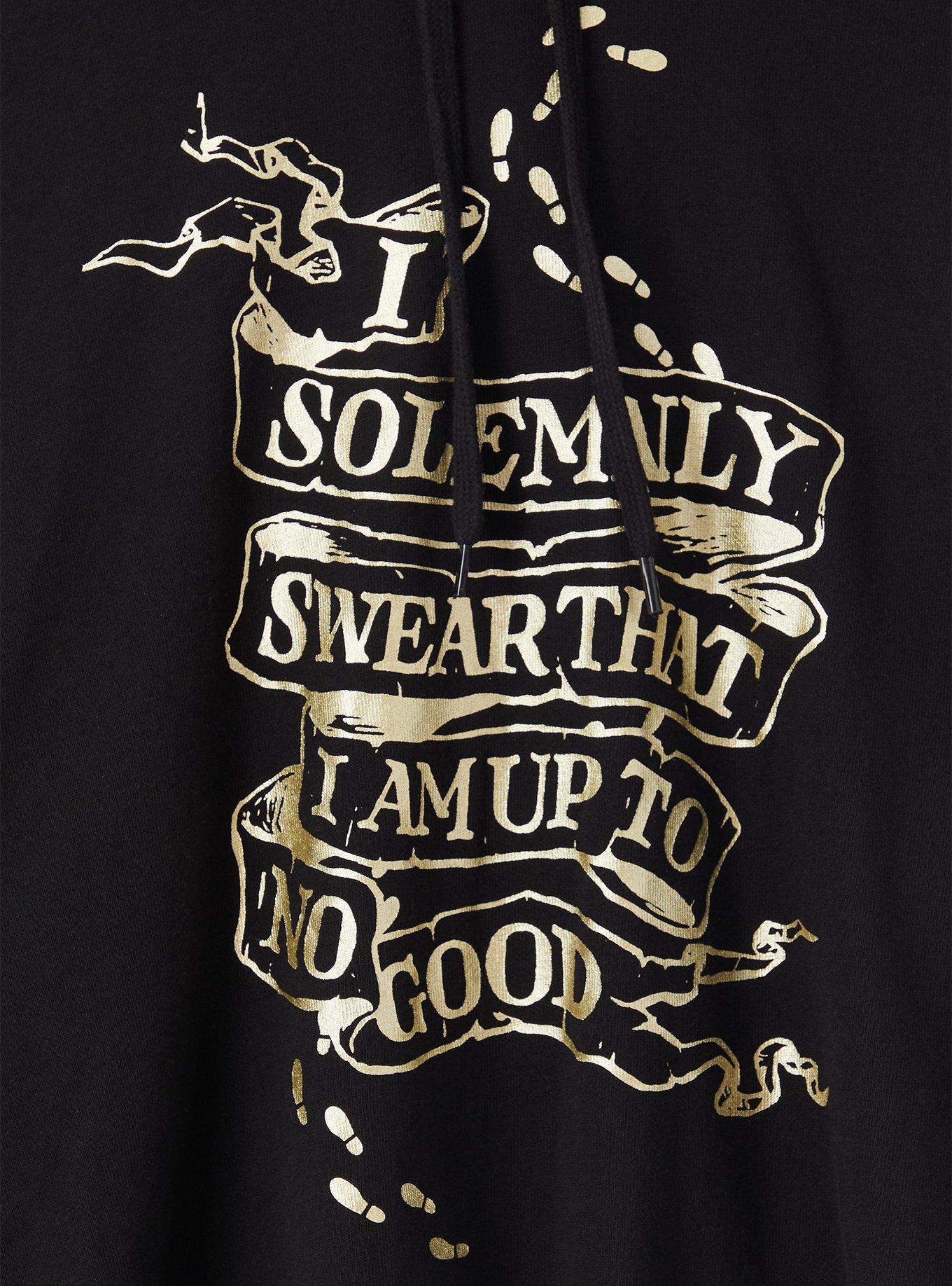 Plus Size - Harry Potter Solemnly Swear Black Crop Hoodie - Torrid