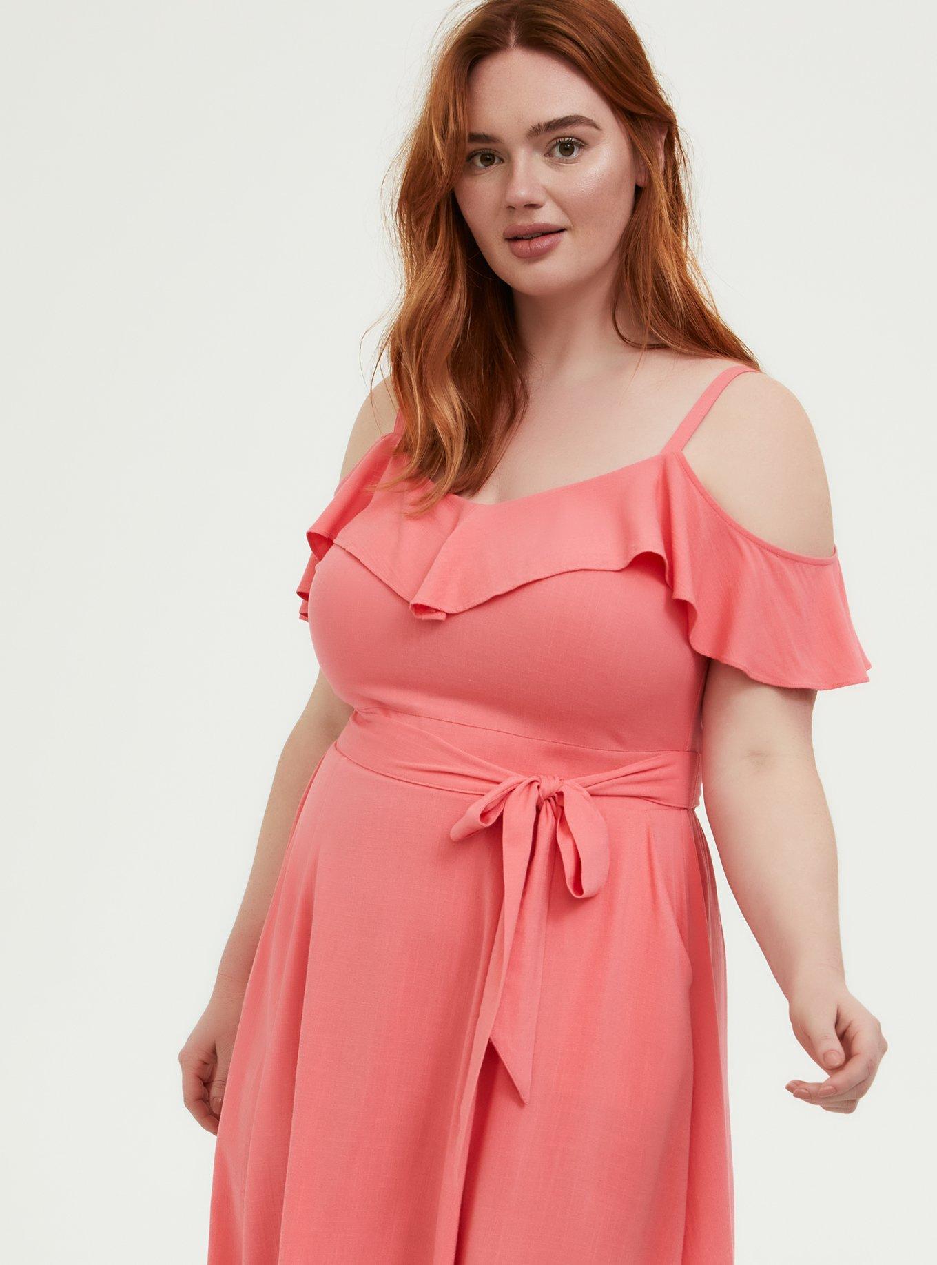 Torrid cold shoulder clearance dress