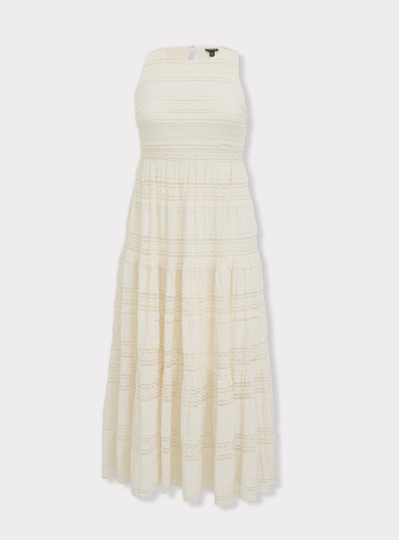 Torrid ivory sale lace maxi dress