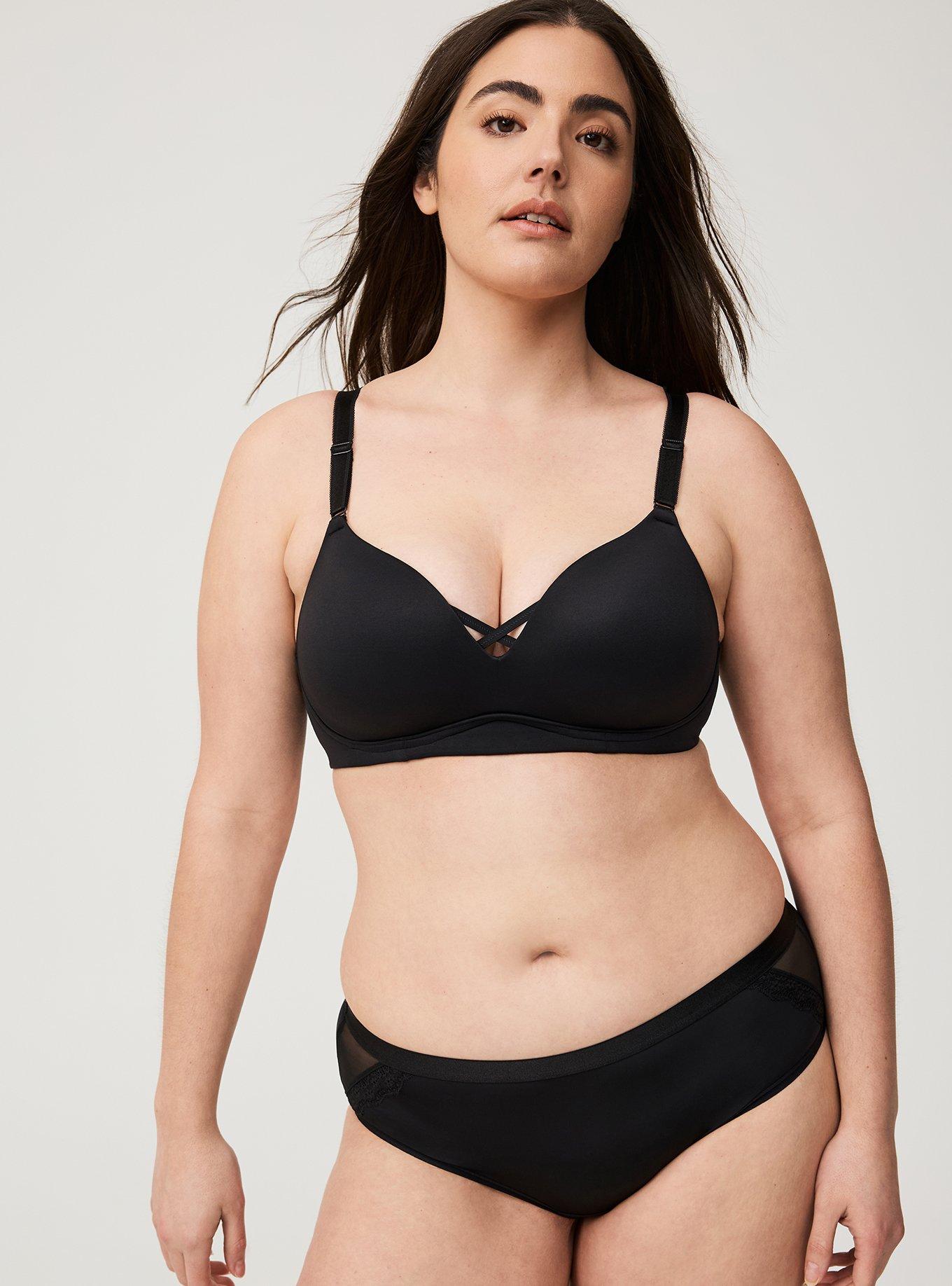 TORRID Push-Up Wire-Free Bra - Grey with 360° Back Smoothing