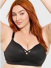 Wire-Free Push-Up Solid 360° Back Smoothing™ Bra, RICH BLACK, hi-res