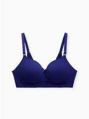 Wire-Free Push-Up Solid 360° Back Smoothing™ Bra, DEEP WATERS BLUE, hi-res