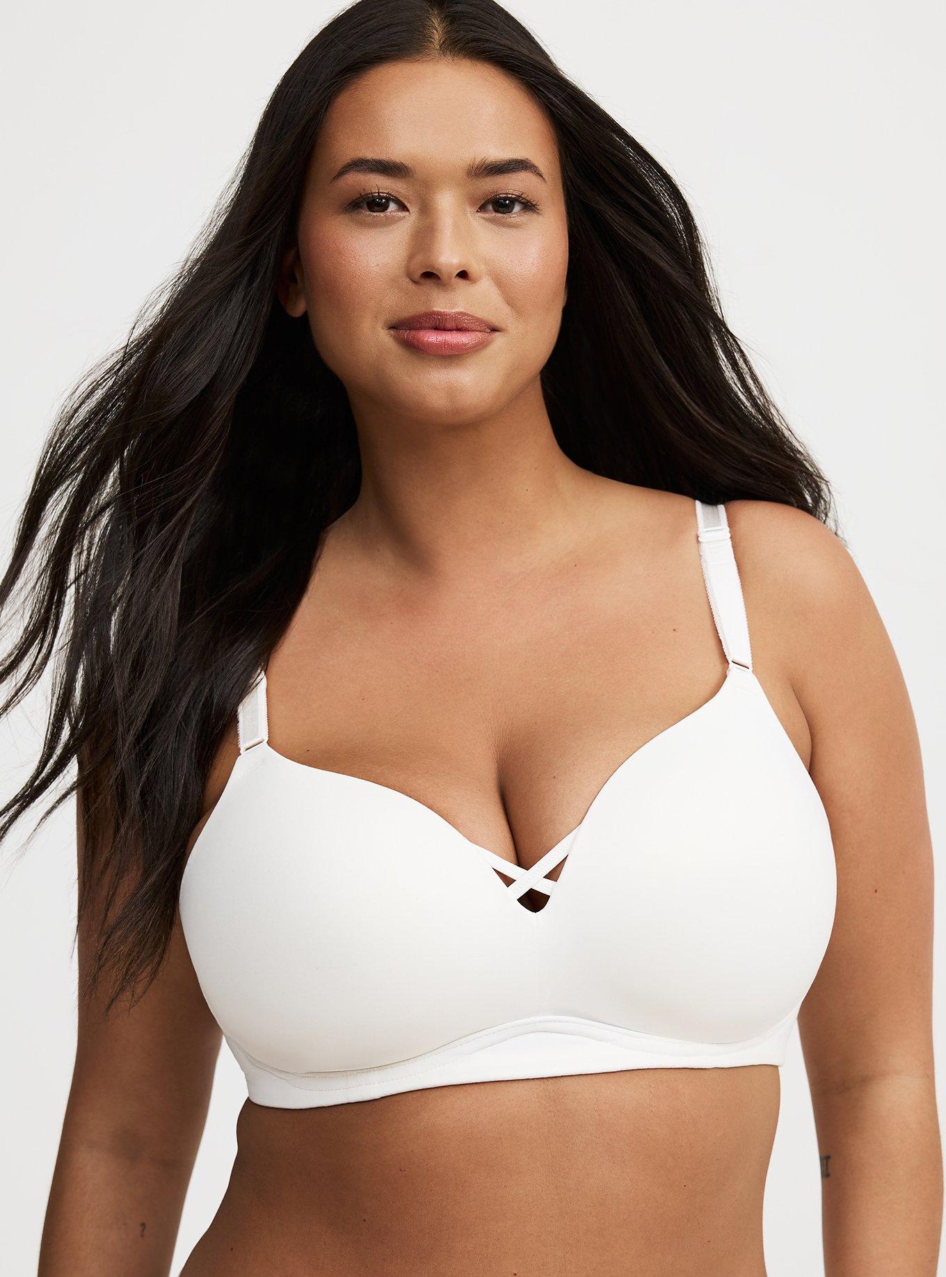 Plus Size - Full-Coverage Balconette Lightly Lined Exploded Floral Lace  360° Back Smoothing™ Bra - Torrid