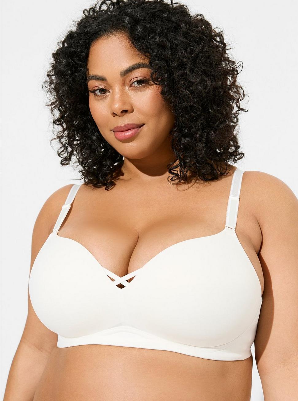 Wire-Free Push-Up Solid 360° Back Smoothing™ Bra, CLOUD DANCER, hi-res