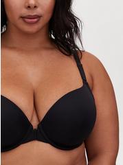 T-Shirt Lightly Lined Smooth Front Close 360° Back Smoothing™ Bra, RICH BLACK, alternate