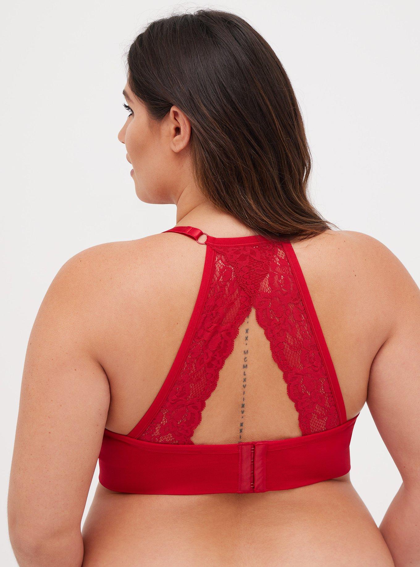 Plus Size - Lightly Lined Seamless Flirt Racerback Bralette - Torrid