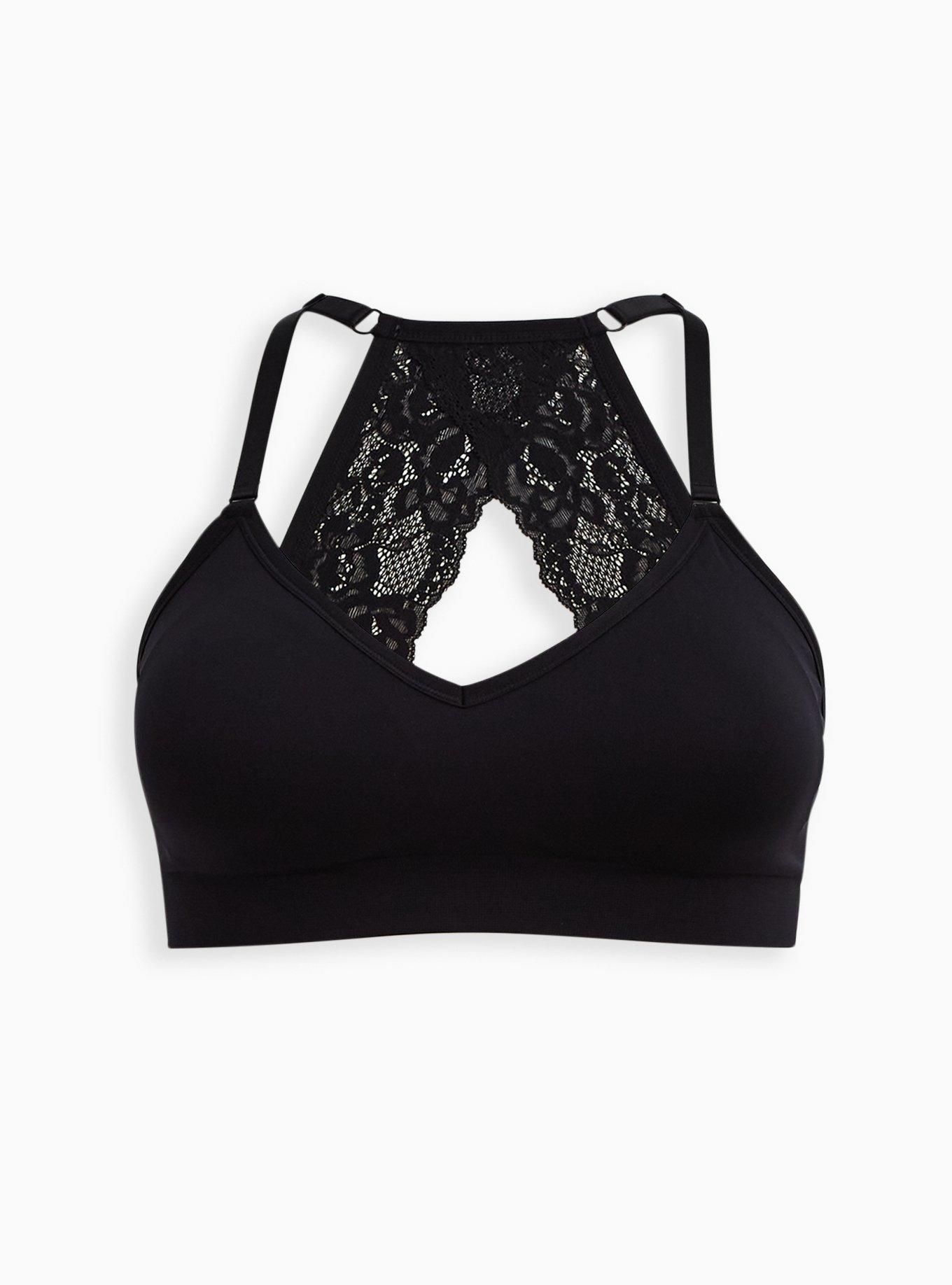 Plus Size - Lightly Lined Seamless Flirt Racerback Bralette - Torrid