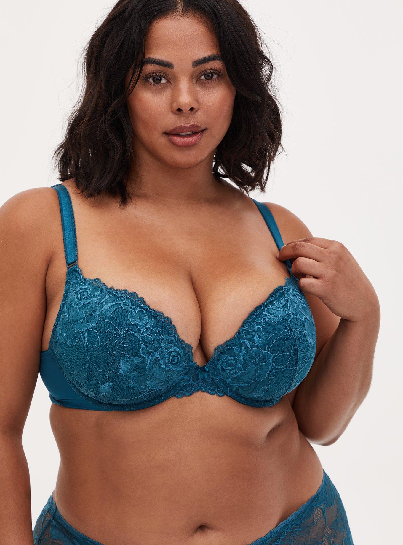 Best Gorgeous Teal Lacy Bra. Like New. Only Tried On At Home. Size 40d.  Looks Gorgeous On! for sale
