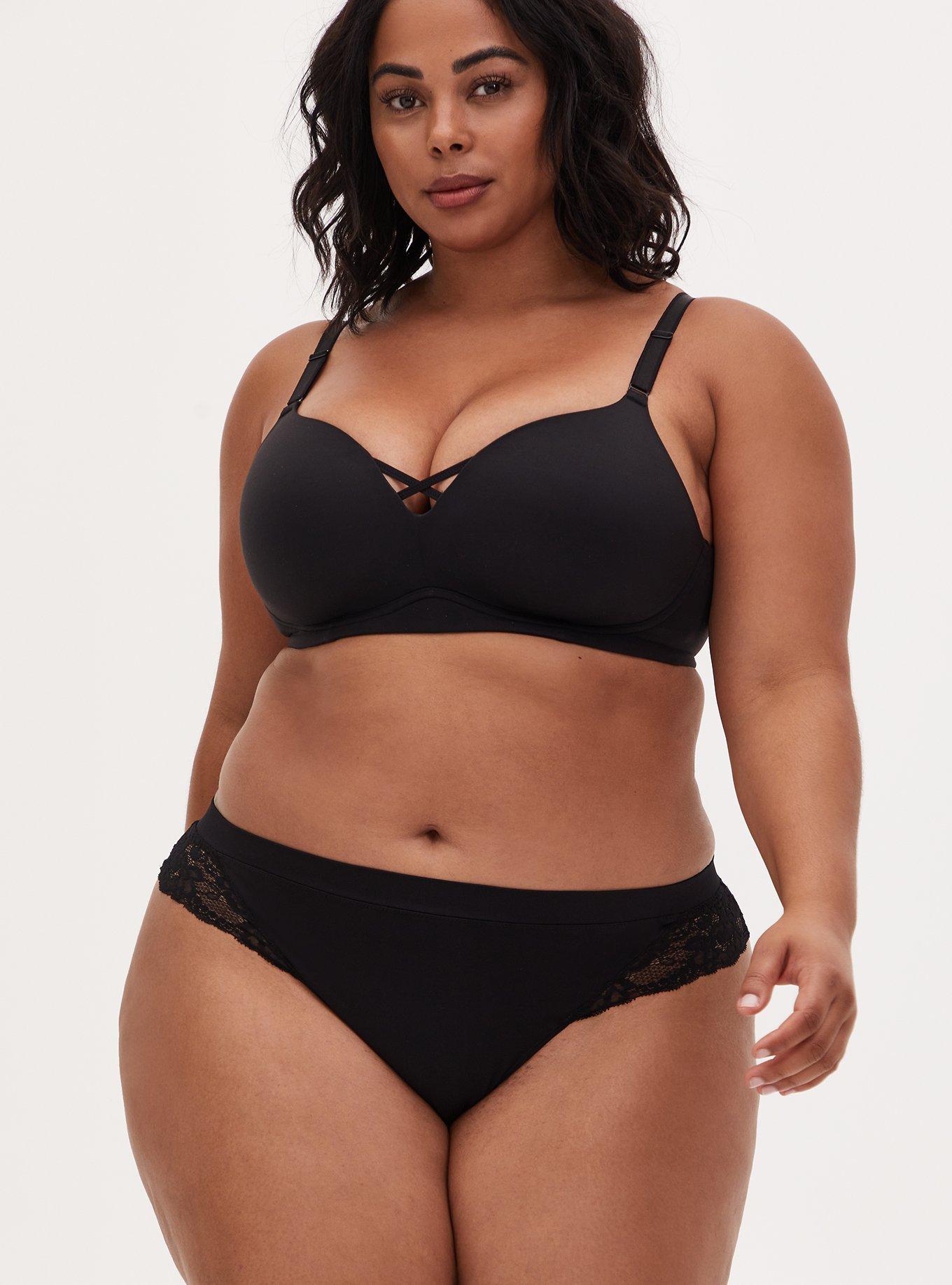 Plus Size - Strappy Heart Mid Waist Thong - Torrid