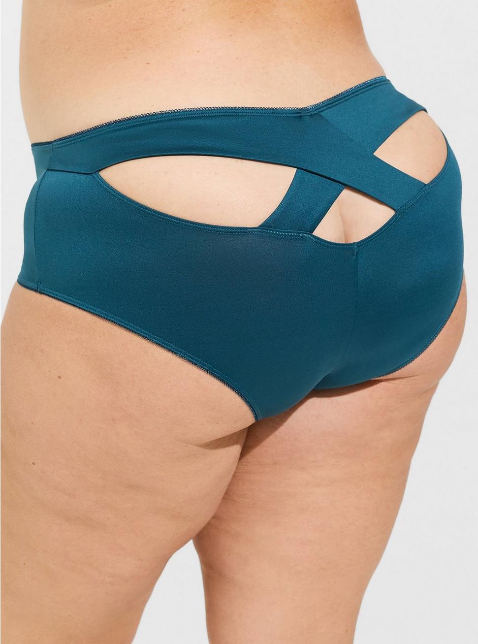 Plus Size - Microfiber Cheeky Panty With Cross Back - Torrid