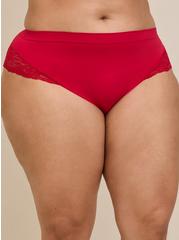 Seamless Flirt Mid-Rise Hipster Panty, JESTER RED HEATHER RED, alternate
