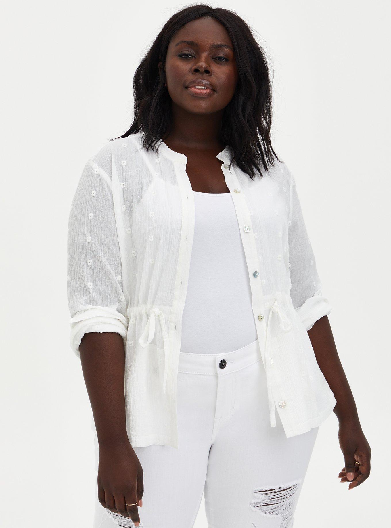 Plus size shop embroidered jacket