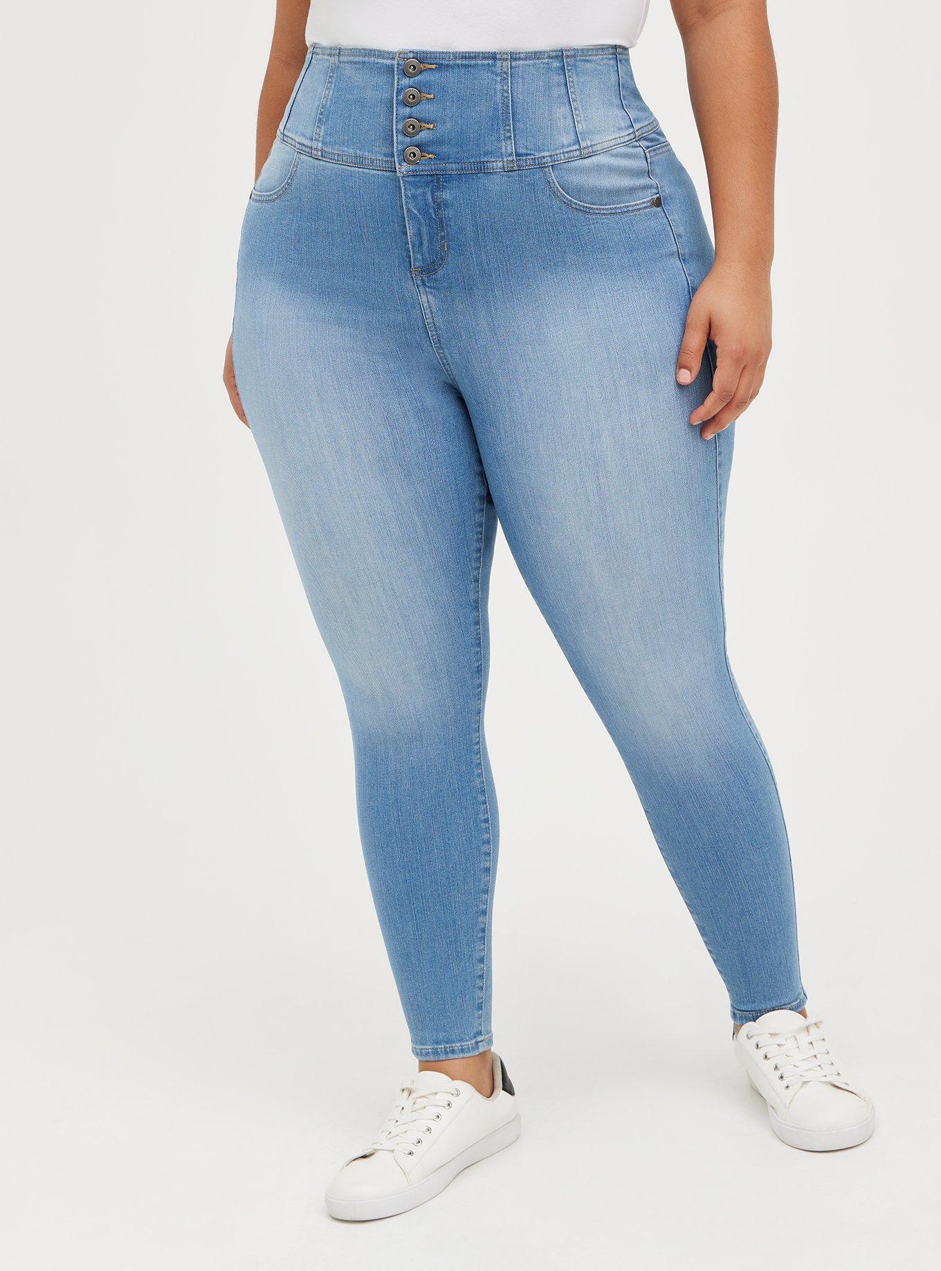 Plus Size - Corset Skinny Premium Stretch High-Rise Jean - Torrid