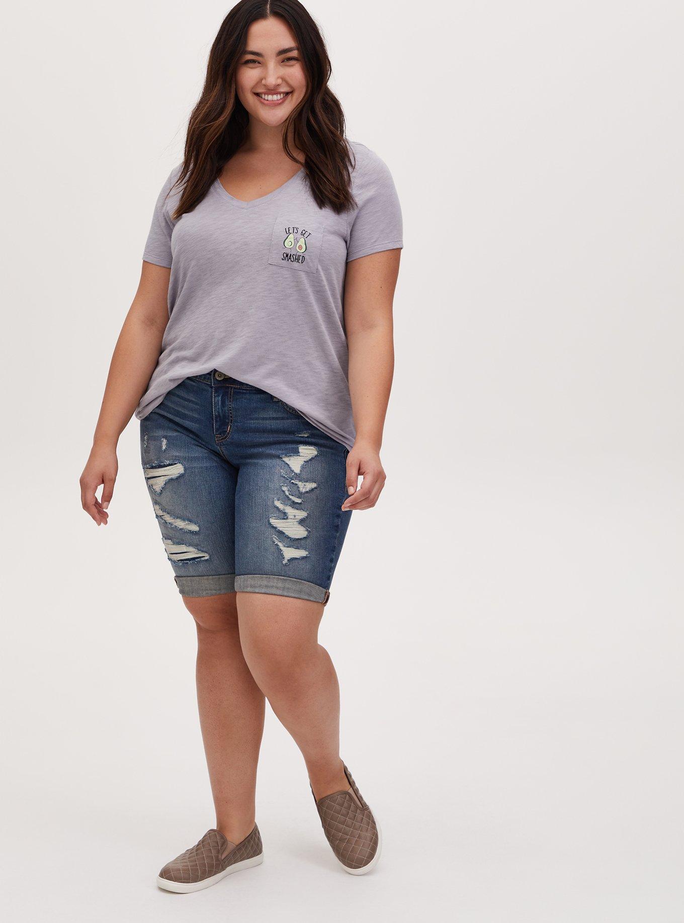 Plus Size Let's Get Smashed Classic Fit Pocket Tee - Heritage Slub Light Heather Grey, GREY, alternate