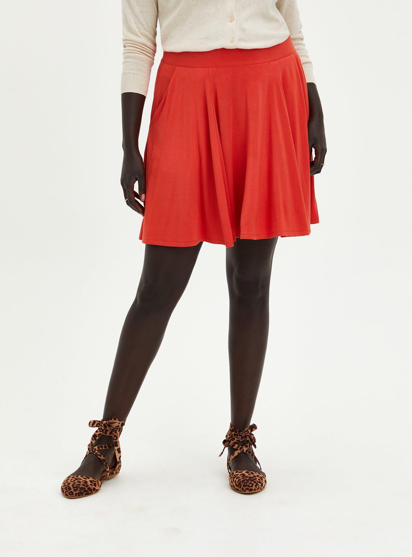 tarief gesmolten blad Plus Size - Mini Jersey Skater Skirt - Torrid
