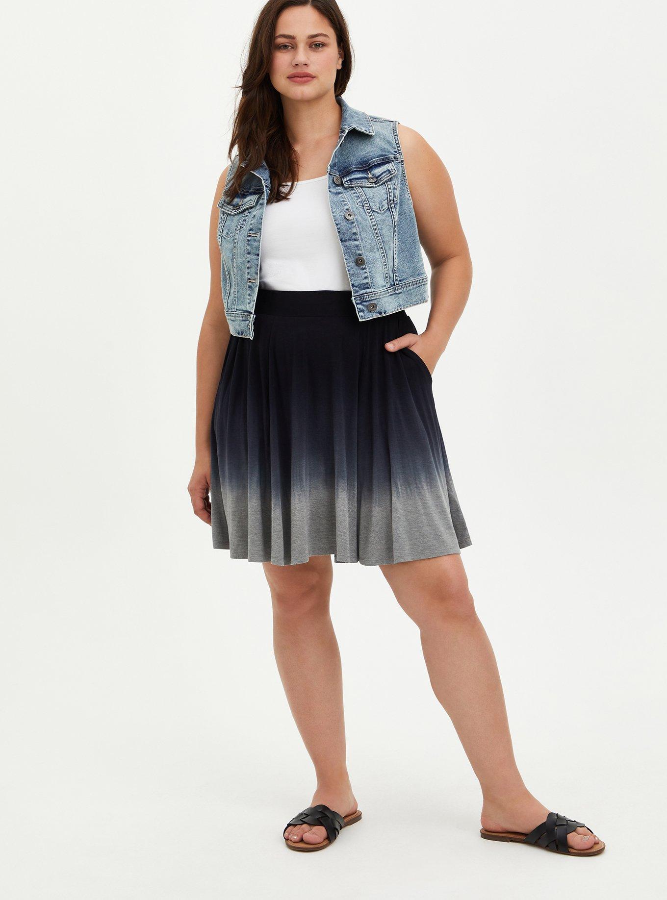 Jersey skater outlet skirt