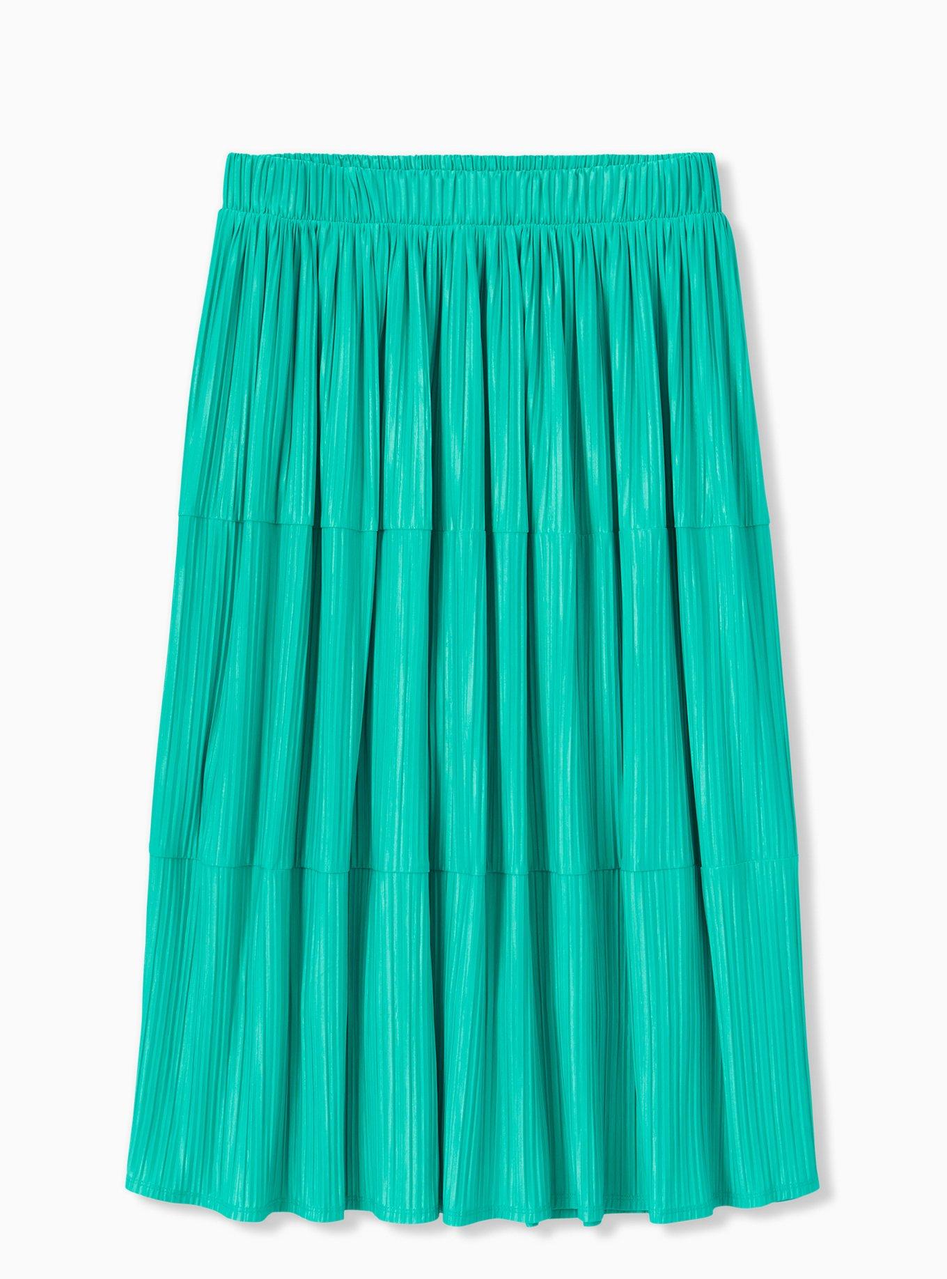 Maxi Knit Pleated Skirt, , hi-res