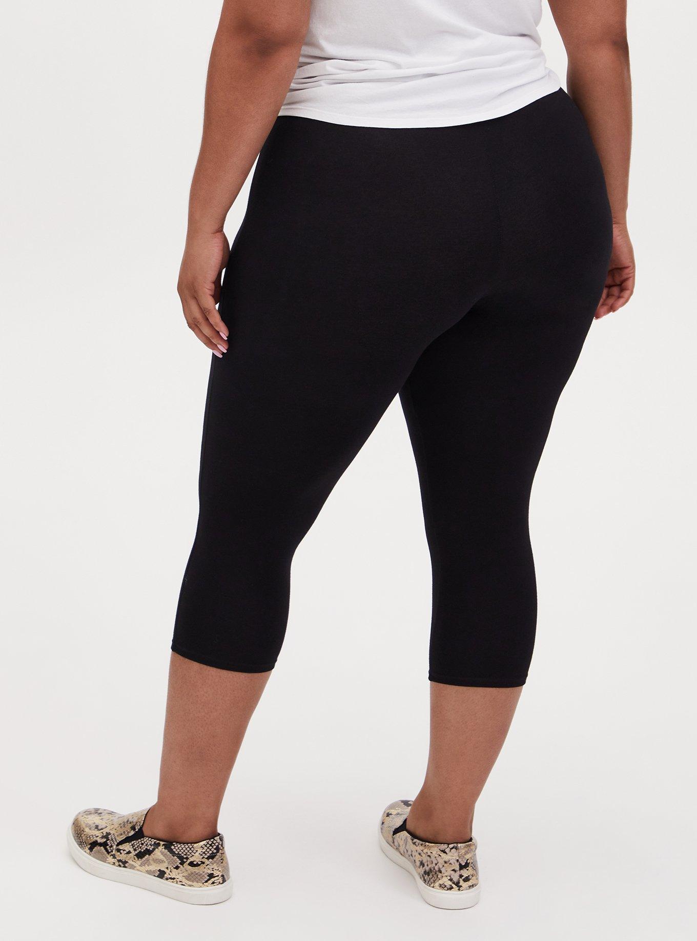 Pedal Pusher Signature Waist Premium Legging, DEEP BLACK, alternate