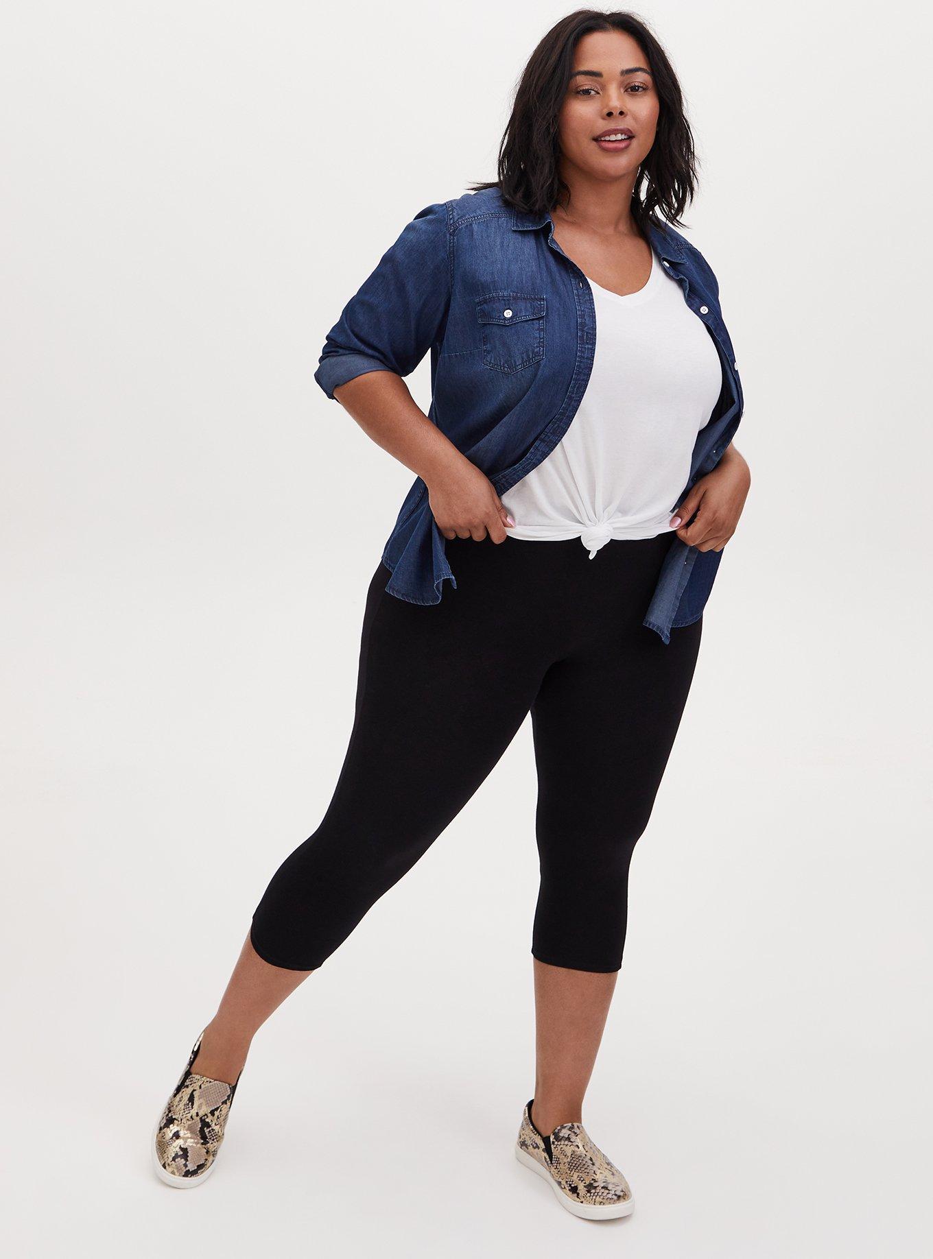 Plus Size - Pedal Pusher Signature Waist Premium Legging - Torrid