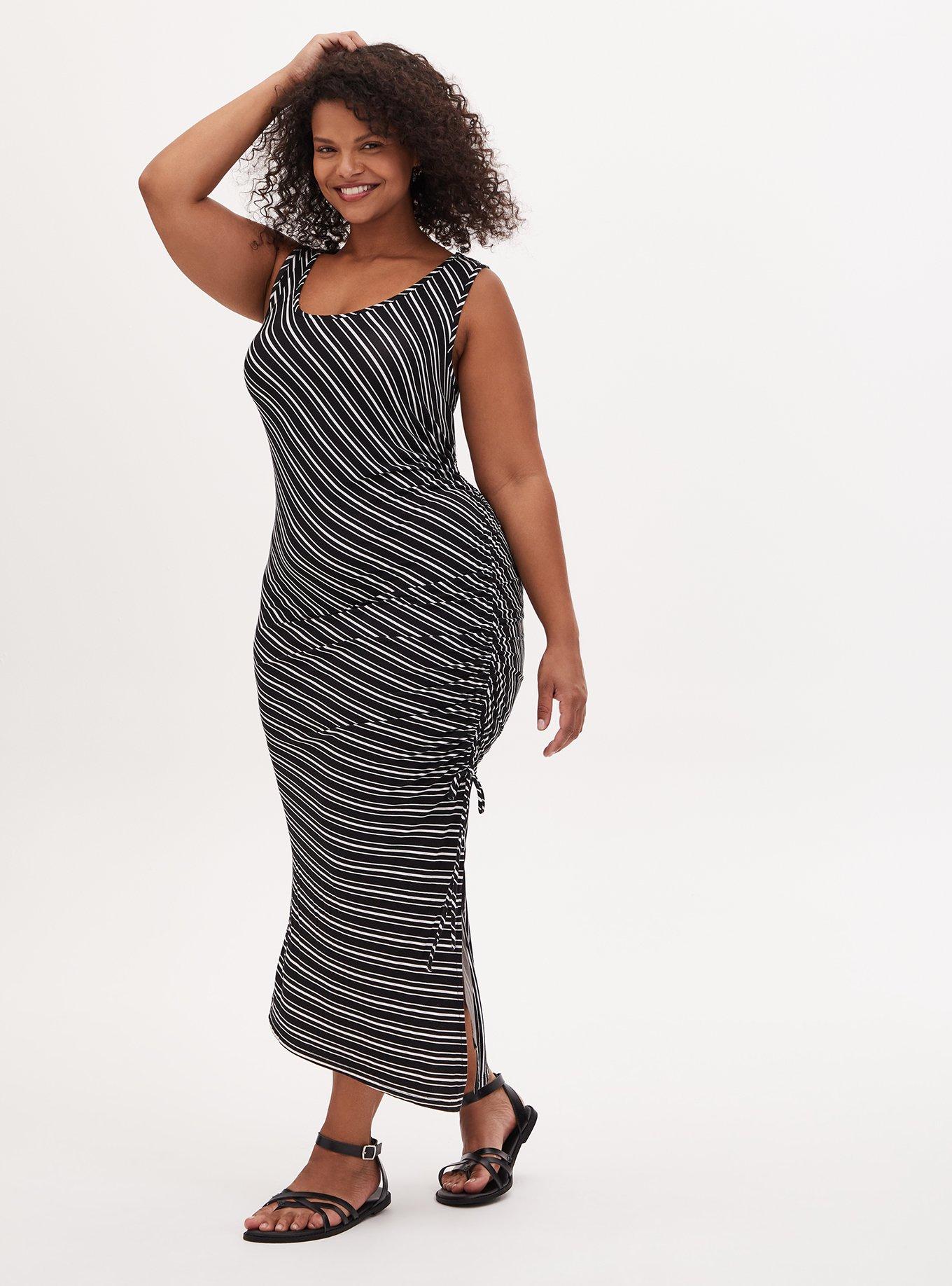 Plus Size - Midi Super Soft Asymmetrical Dress - Torrid