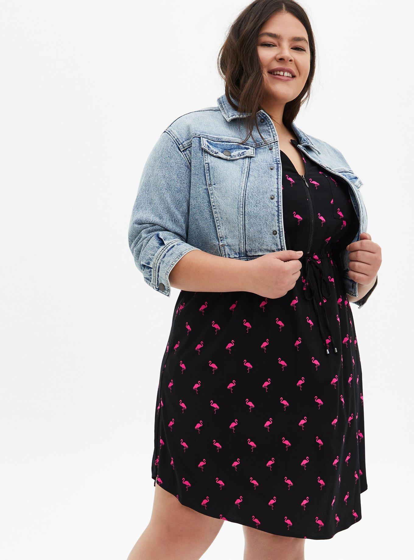 Plus Size - Black Button-Up Shirt Dress - Torrid