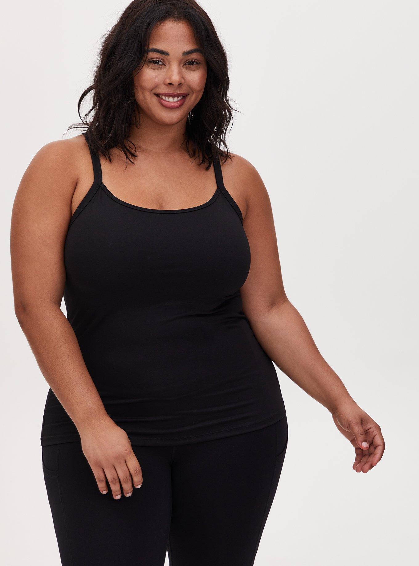 Performance Cotton Sleeveless Active Cami Tank, , hi-res
