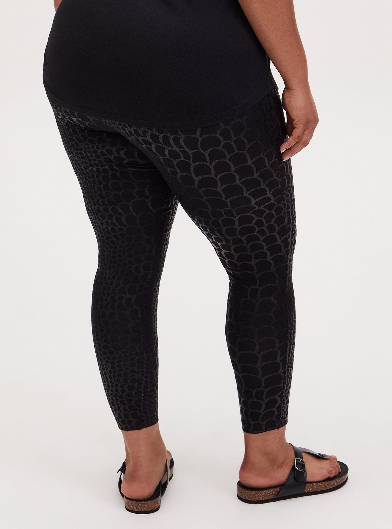 Premium Legging - Mermaid Scale Black, BLACK, alternate