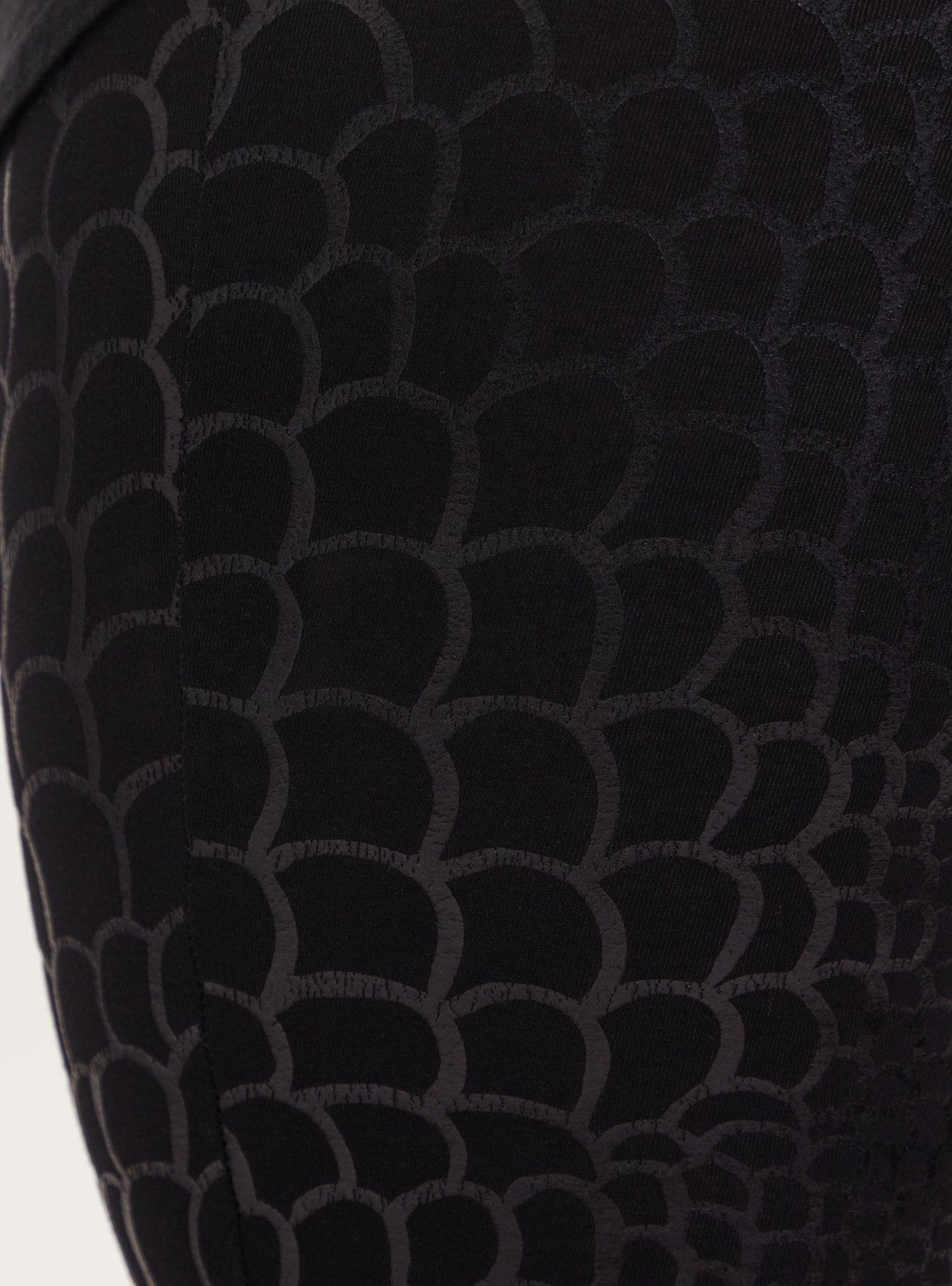 Premium Legging - Mermaid Scale Black, BLACK, alternate