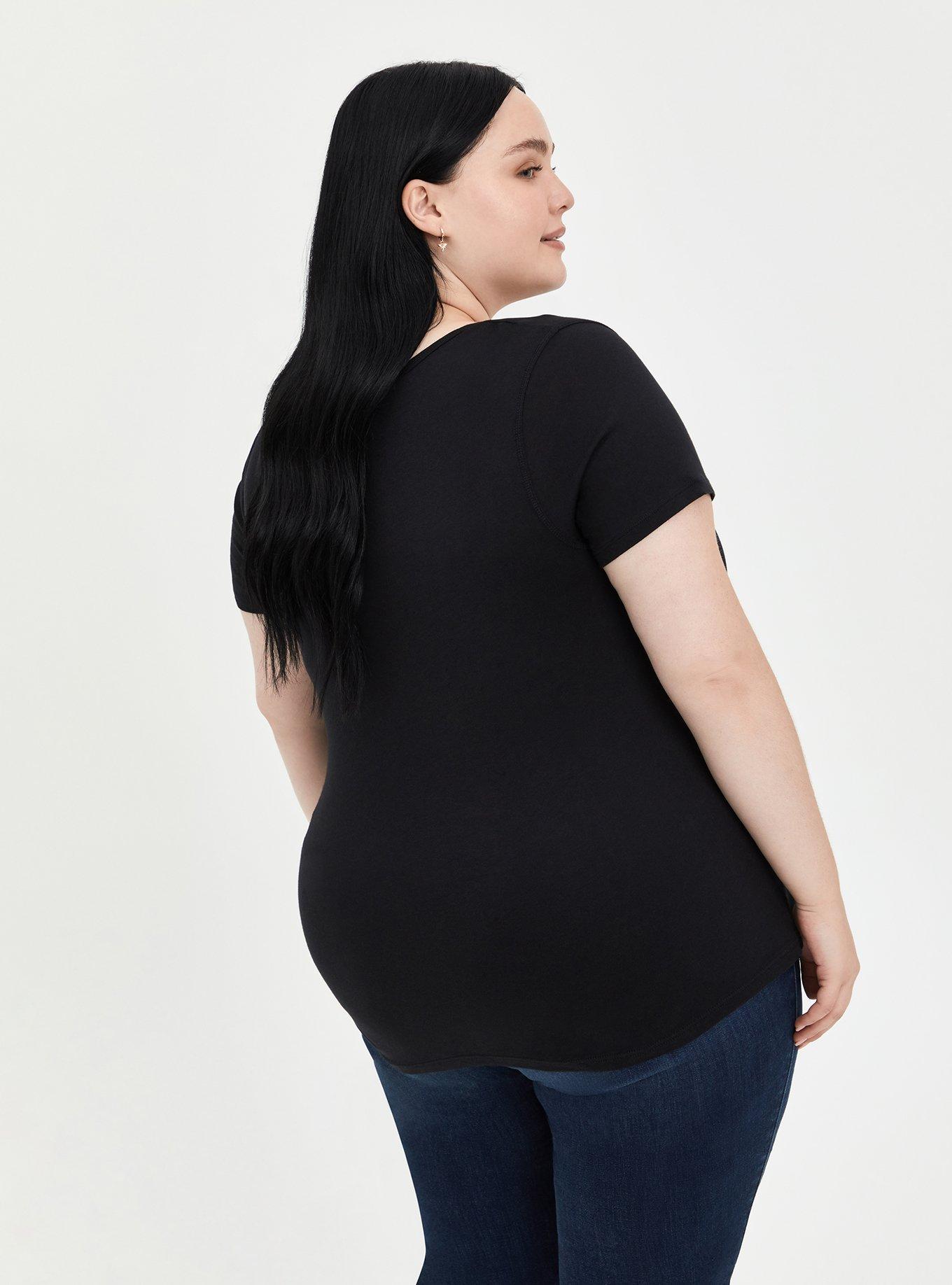 Plus Size Beetlejuice Heavy Metal Black Top, DEEP BLACK, alternate