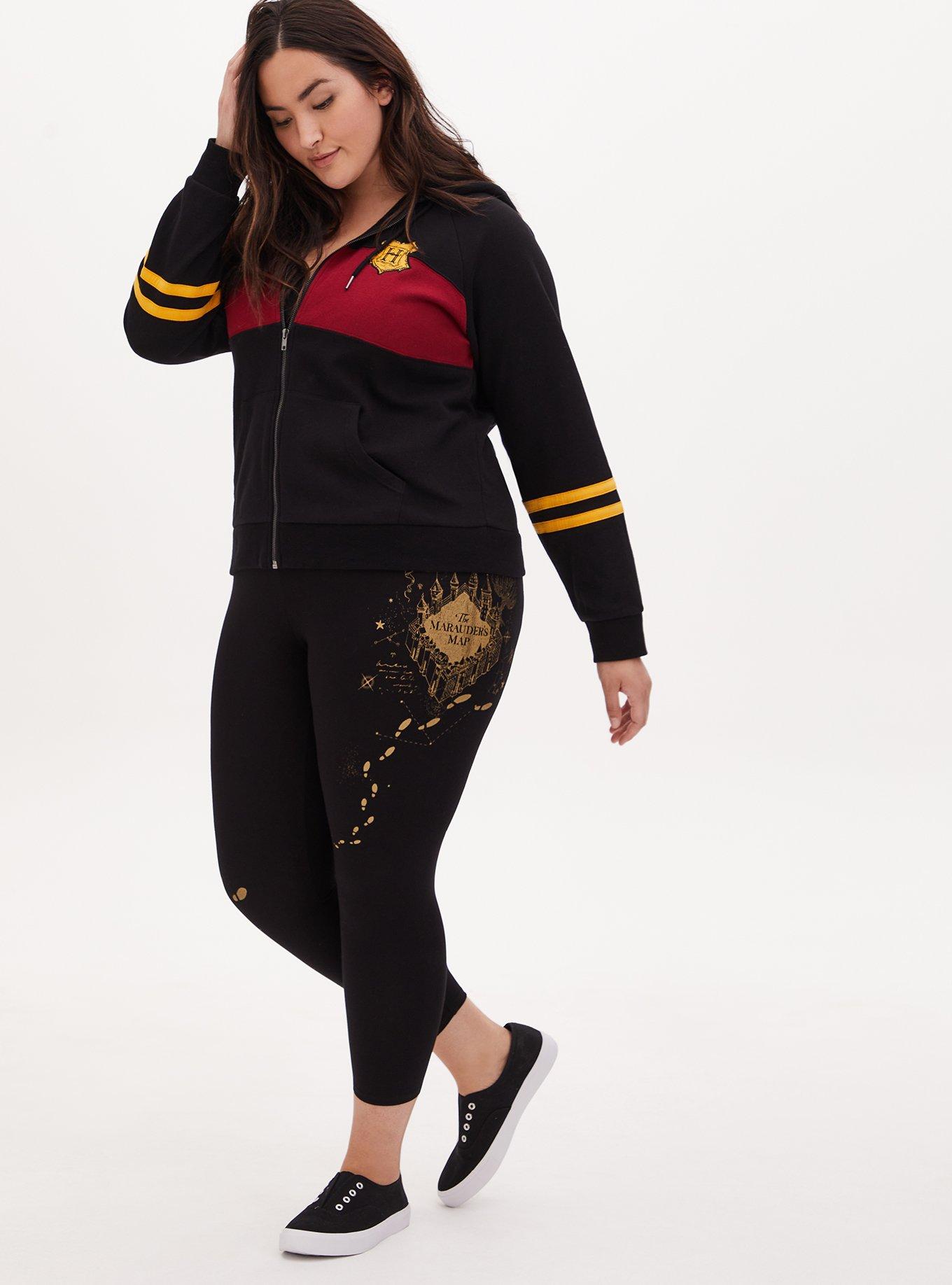 Plus Size - Harry Potter Solemnly Swear Black Crop Hoodie - Torrid