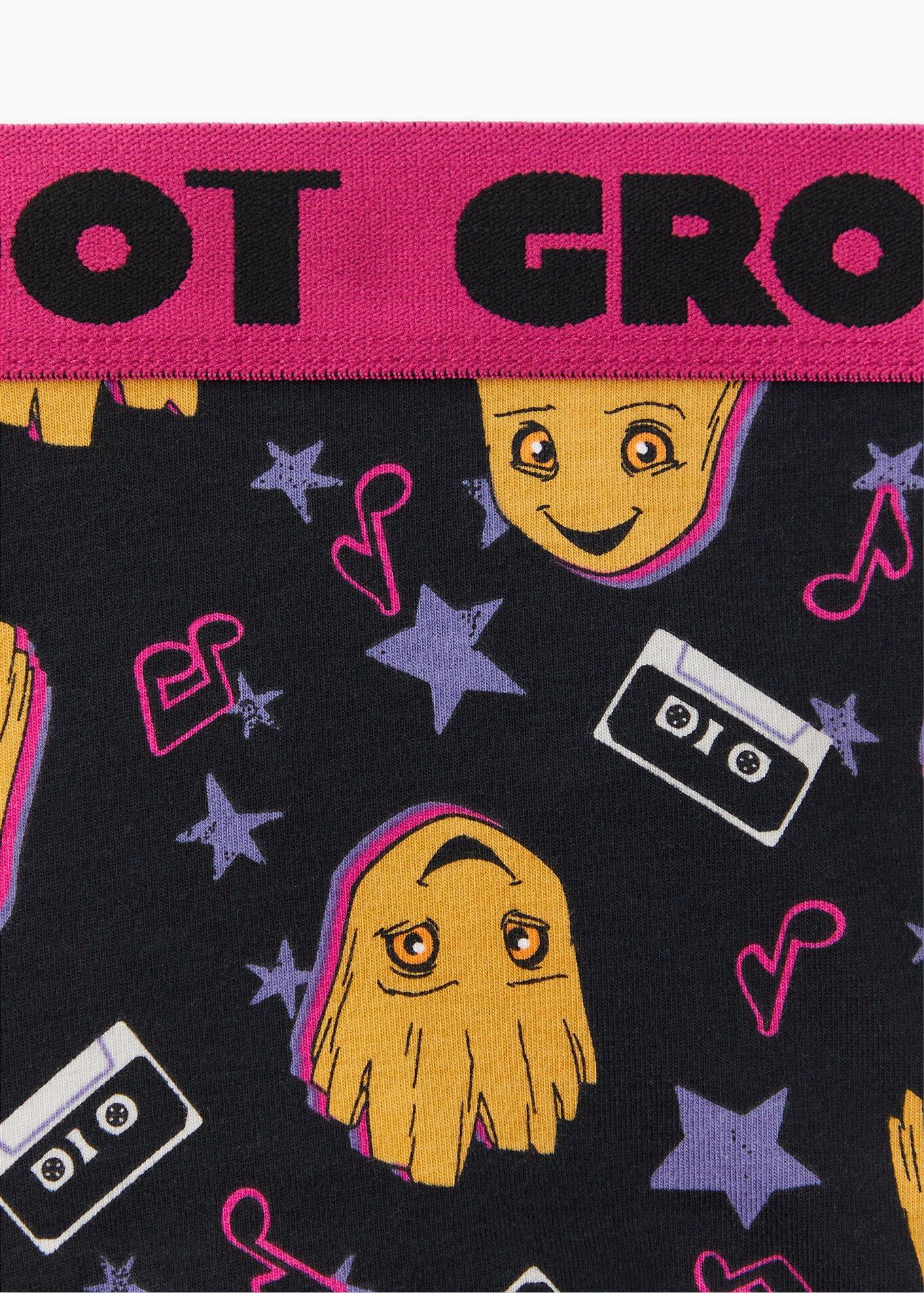 Plus Size Guardians of the Galaxy Groot Cotton Thong Panty , MULTI, alternate