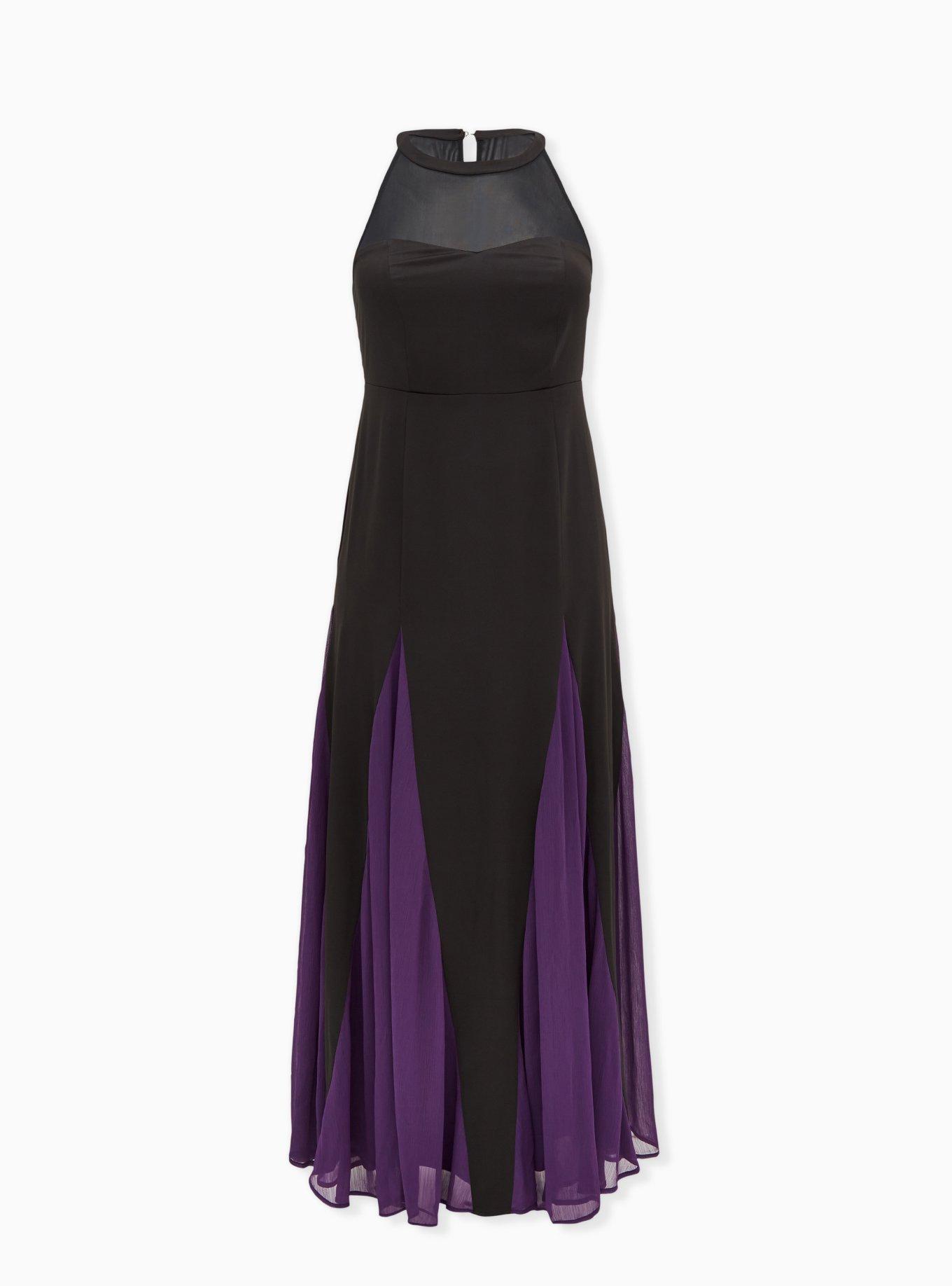 Plus Size - Disney The Little Mermaid Ursula Purple Maxi Dress