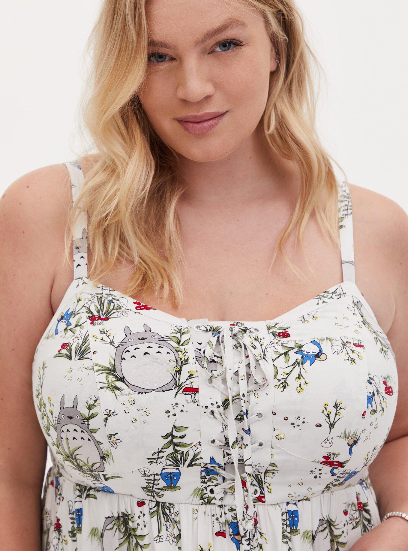 Her Universe Studio Ghibli My Neighbor Totoro Lace-Up Dress, MULTI, alternate