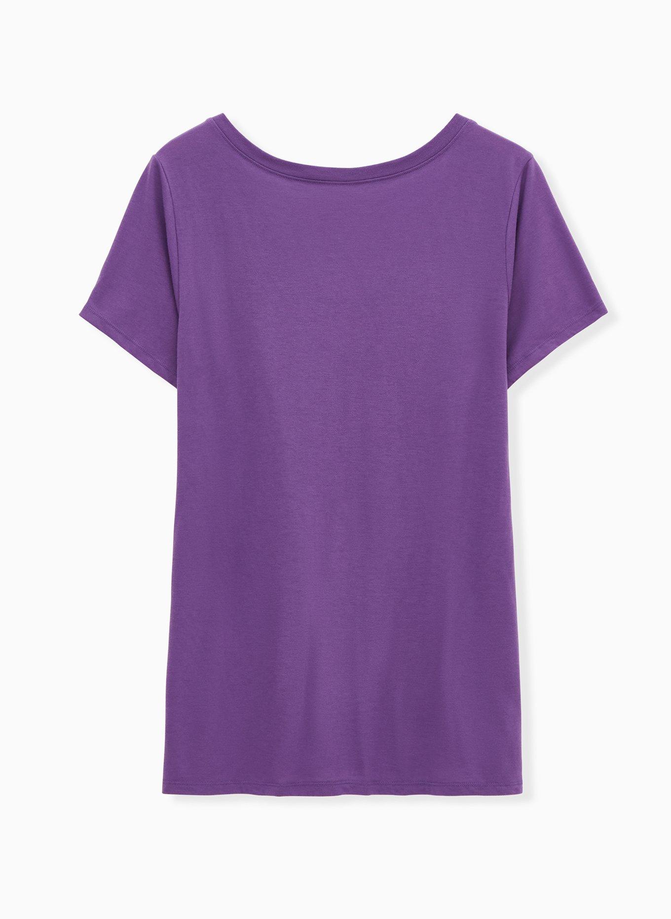 Plus Size - NBA Los Angeles Lakers Purple V-Neck Tee - Torrid