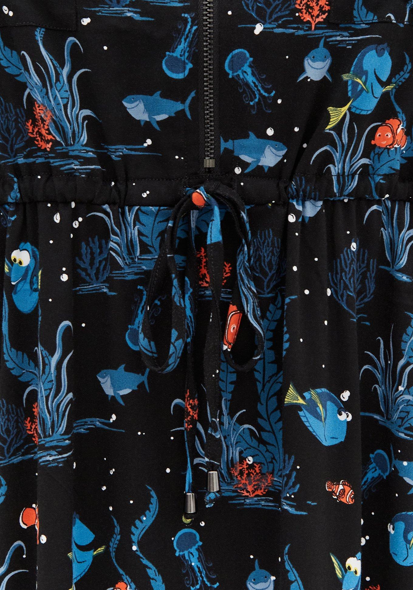 Disney Pixar Finding Nemo Dory & Marlin Challis Shirt Dress, MULTI, alternate