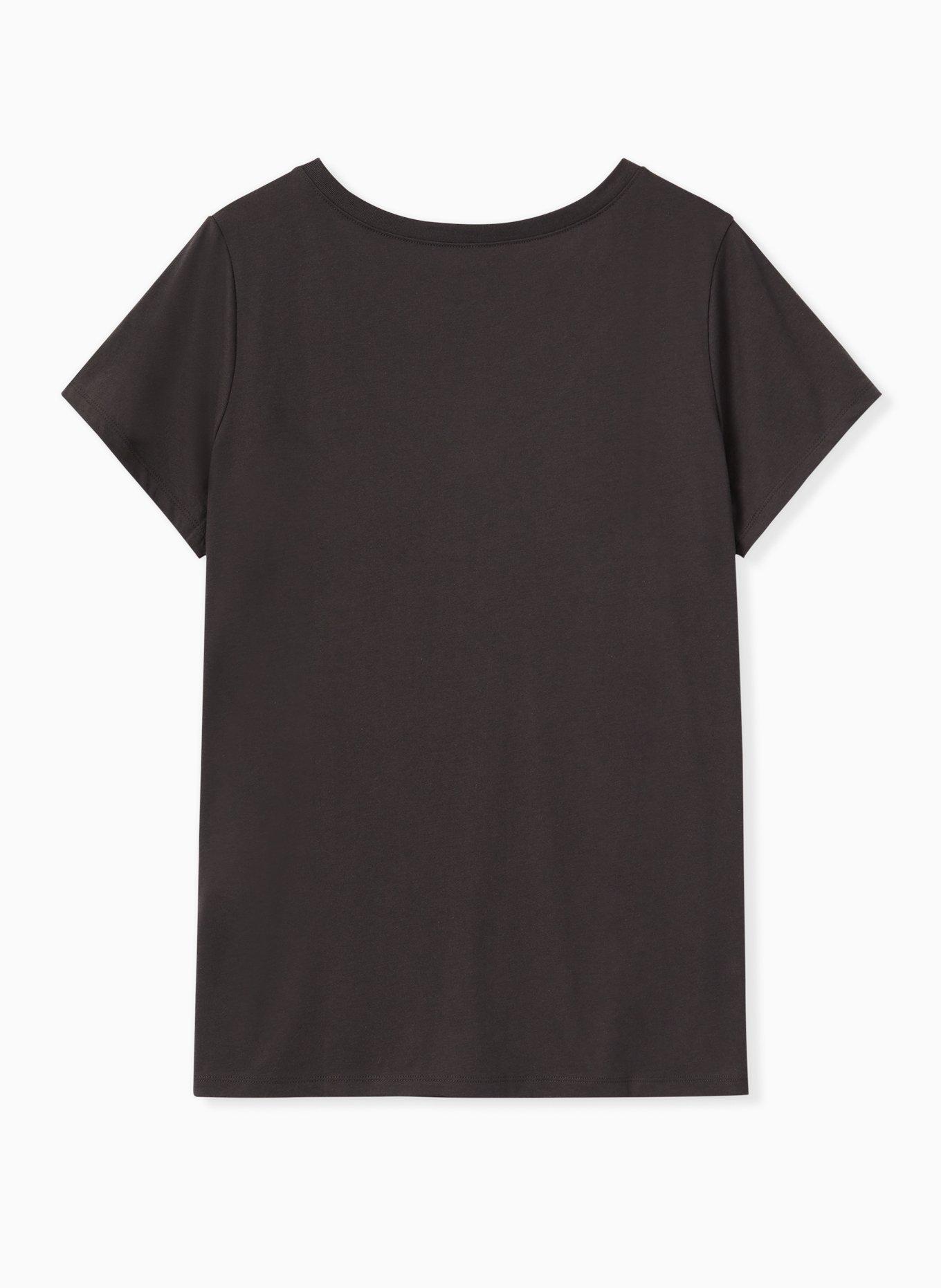 Slim Fit V-Neck Tee - Cat in Pocket Black, , alternate