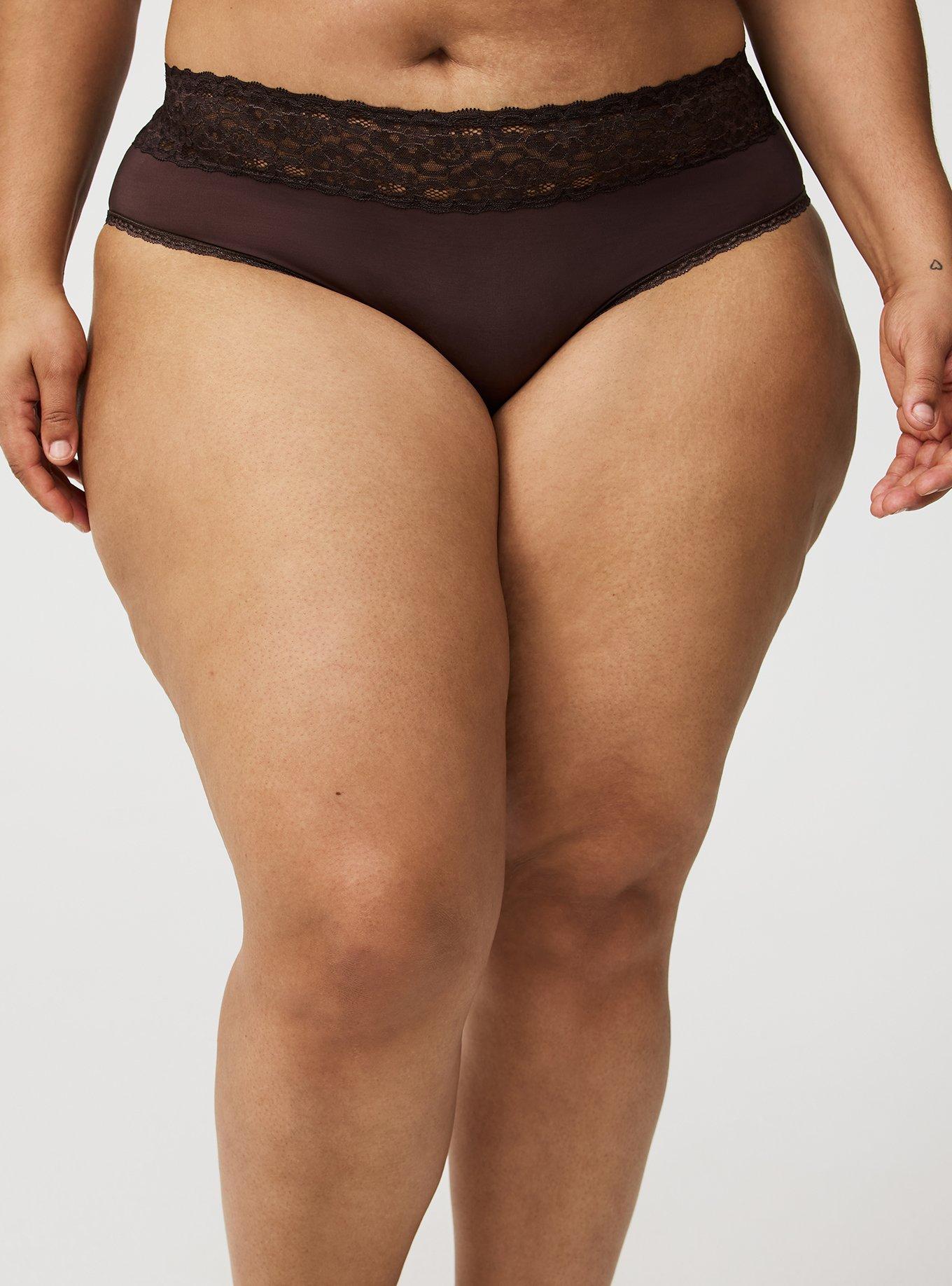 Second Skin Mid-Rise Lace Trim Hipster Panty
