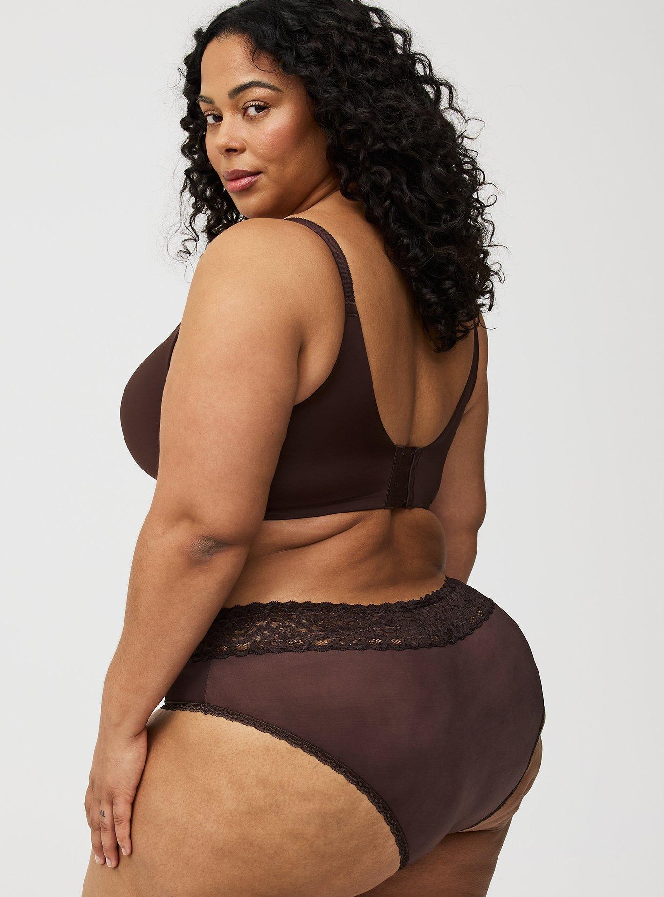 Second Skin Mid-Rise Lace Trim Hipster Panty