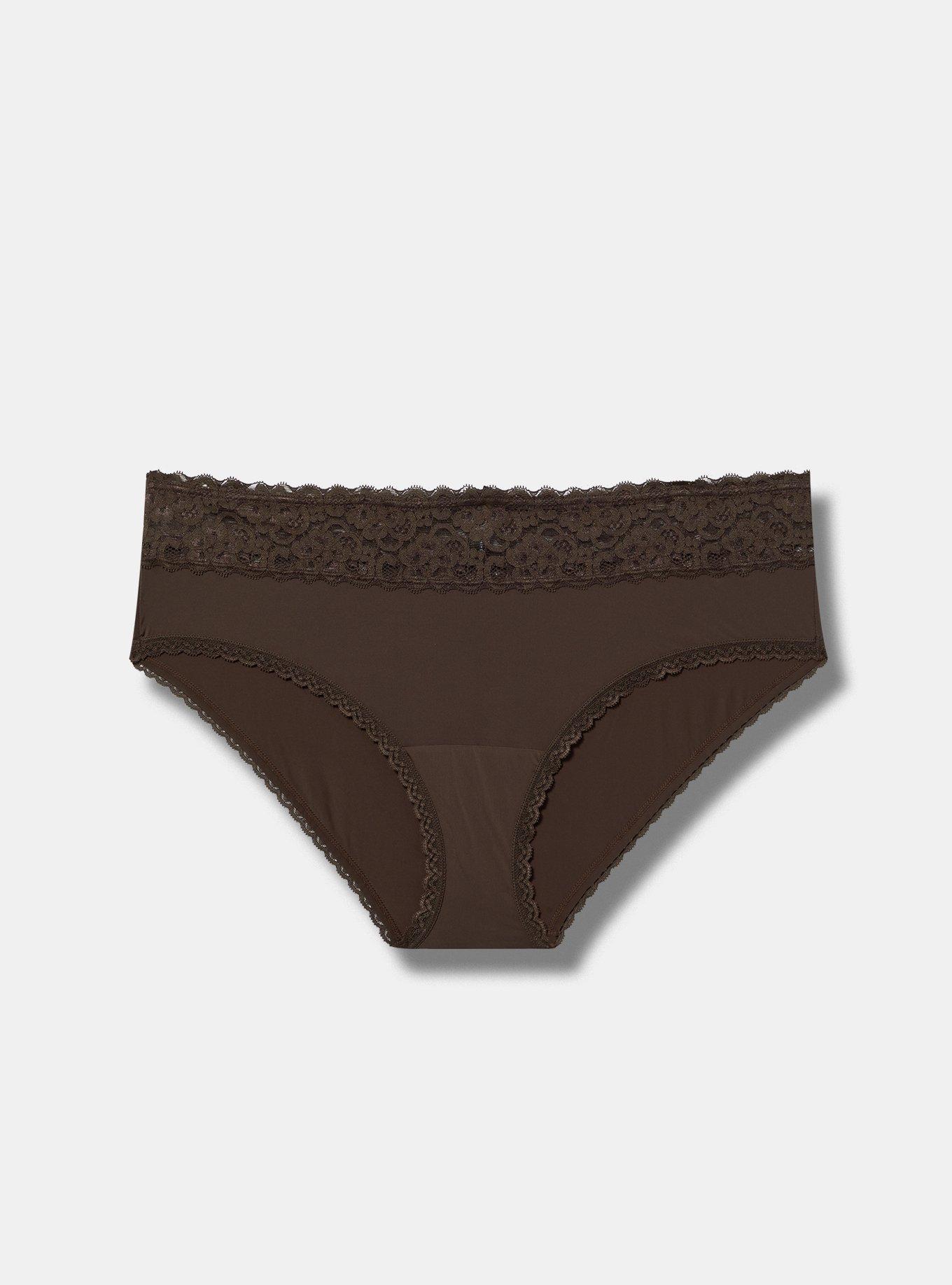 Second Skin Mid-Rise Lace Trim Hipster Panty