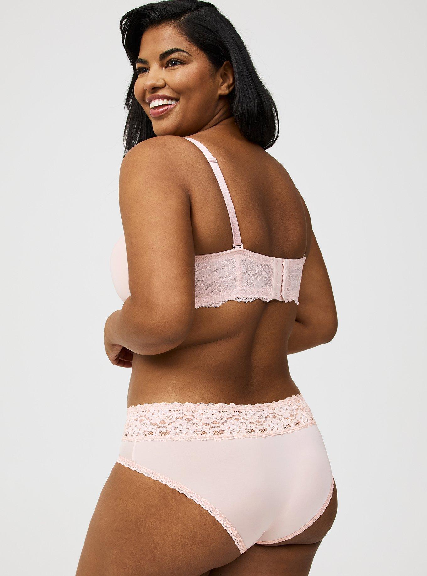 Second Skin Mid-Rise Lace Trim Hipster Panty