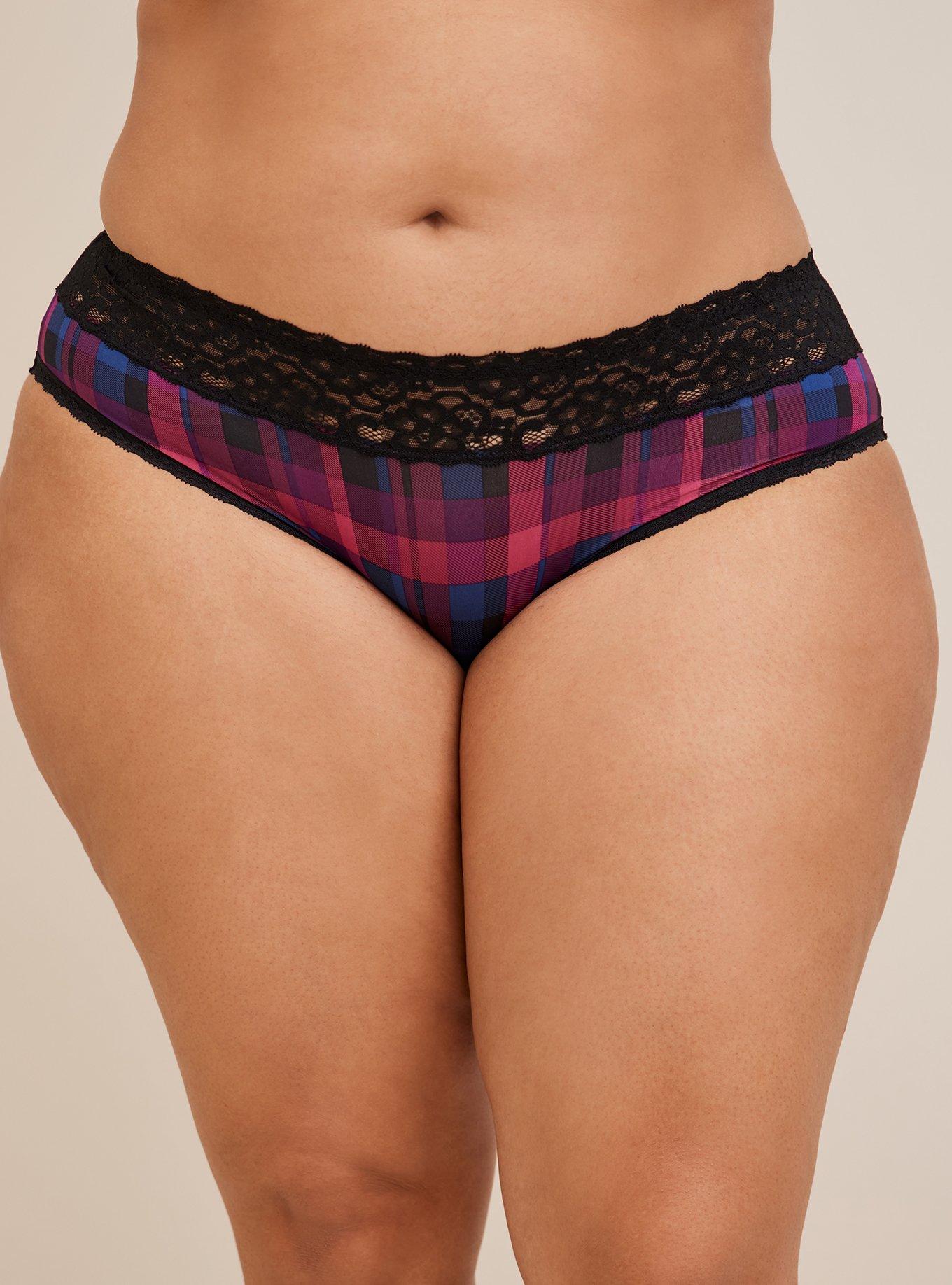 Plus Size - Second Skin Mid-Rise Hipster Lace Trim Panty - Torrid