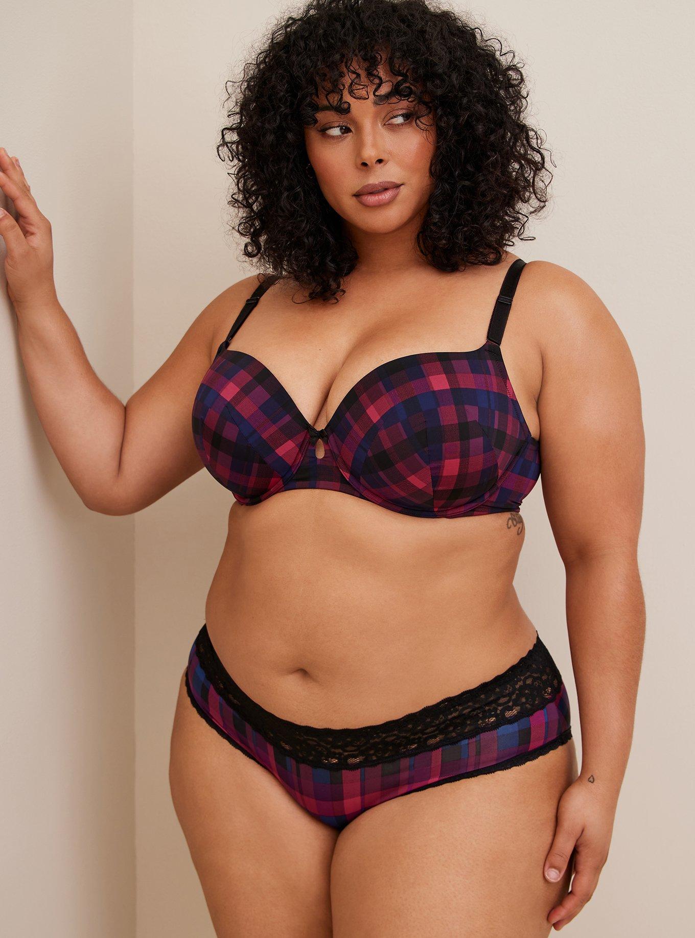 Plus Size - Second Skin Mid-Rise Hipster Lace Trim Panty - Torrid