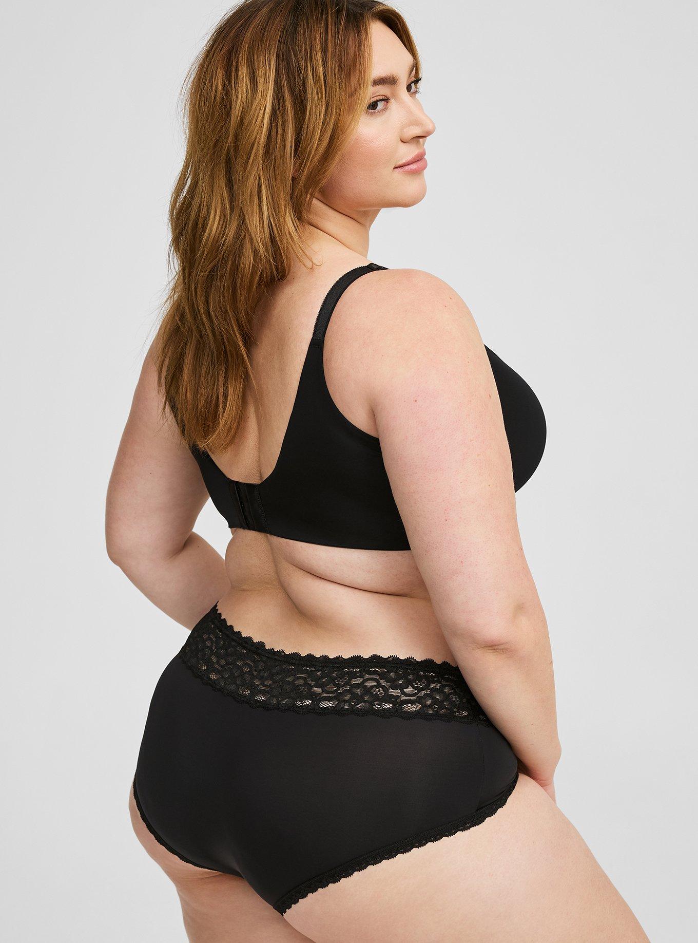 Second Skin Mid-Rise Lace Trim Hipster Panty