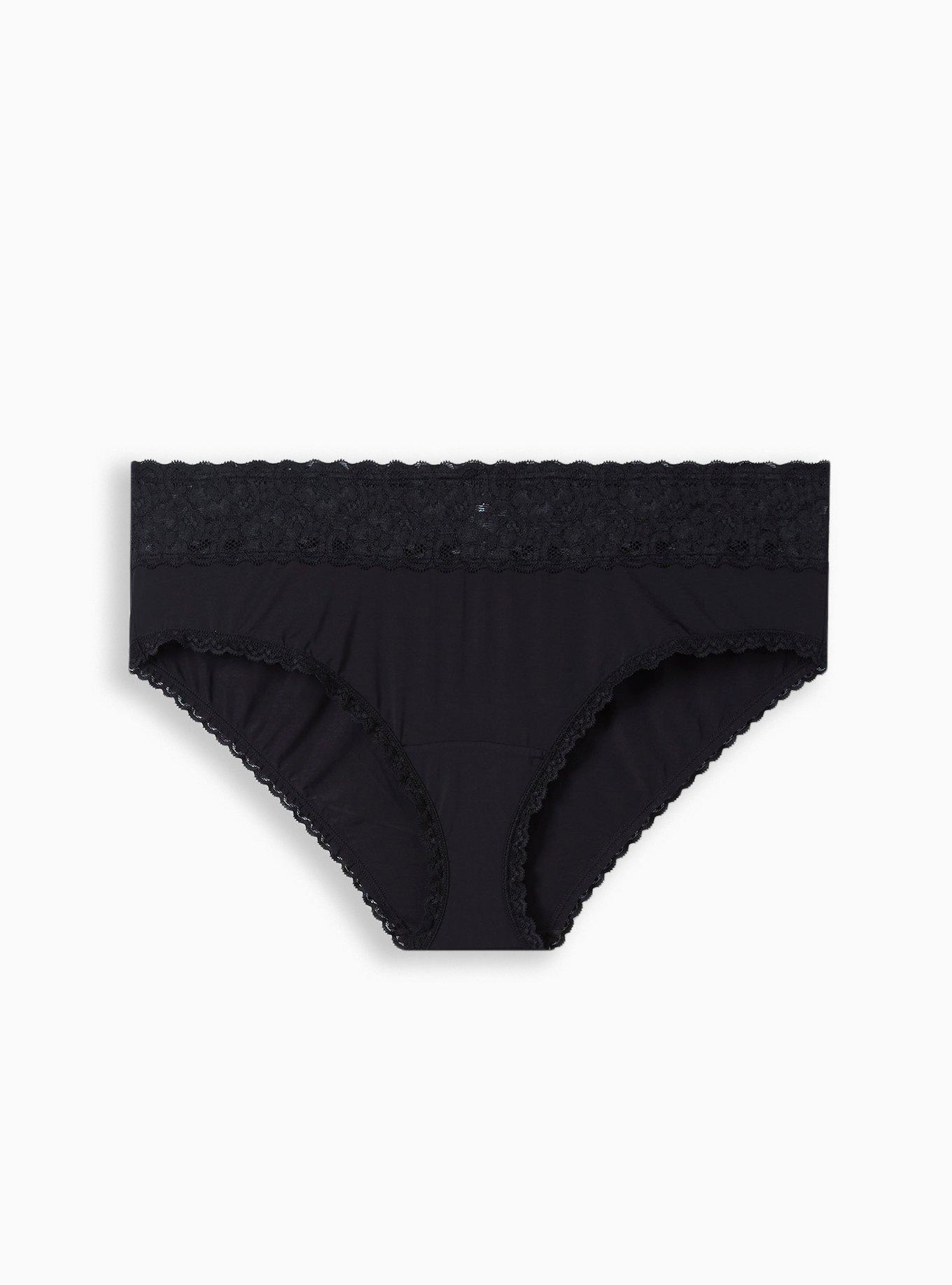 Second Skin Mid-Rise Hipster Lace Trim Panty