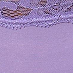 Second Skin Mid-Rise Hipster Lace Trim Panty, DAHLIA PURPLE, swatch