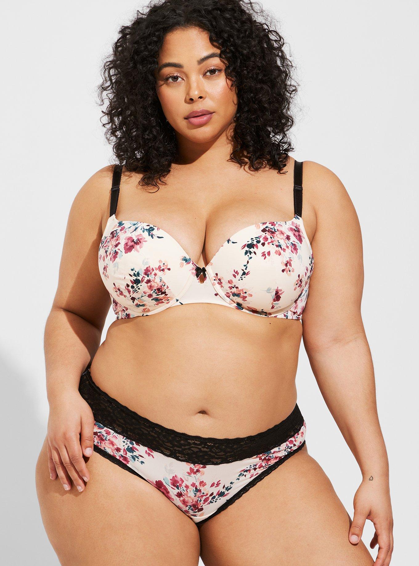Plus Size - Second Skin Mid-Rise Hipster Lace Trim Panty picture