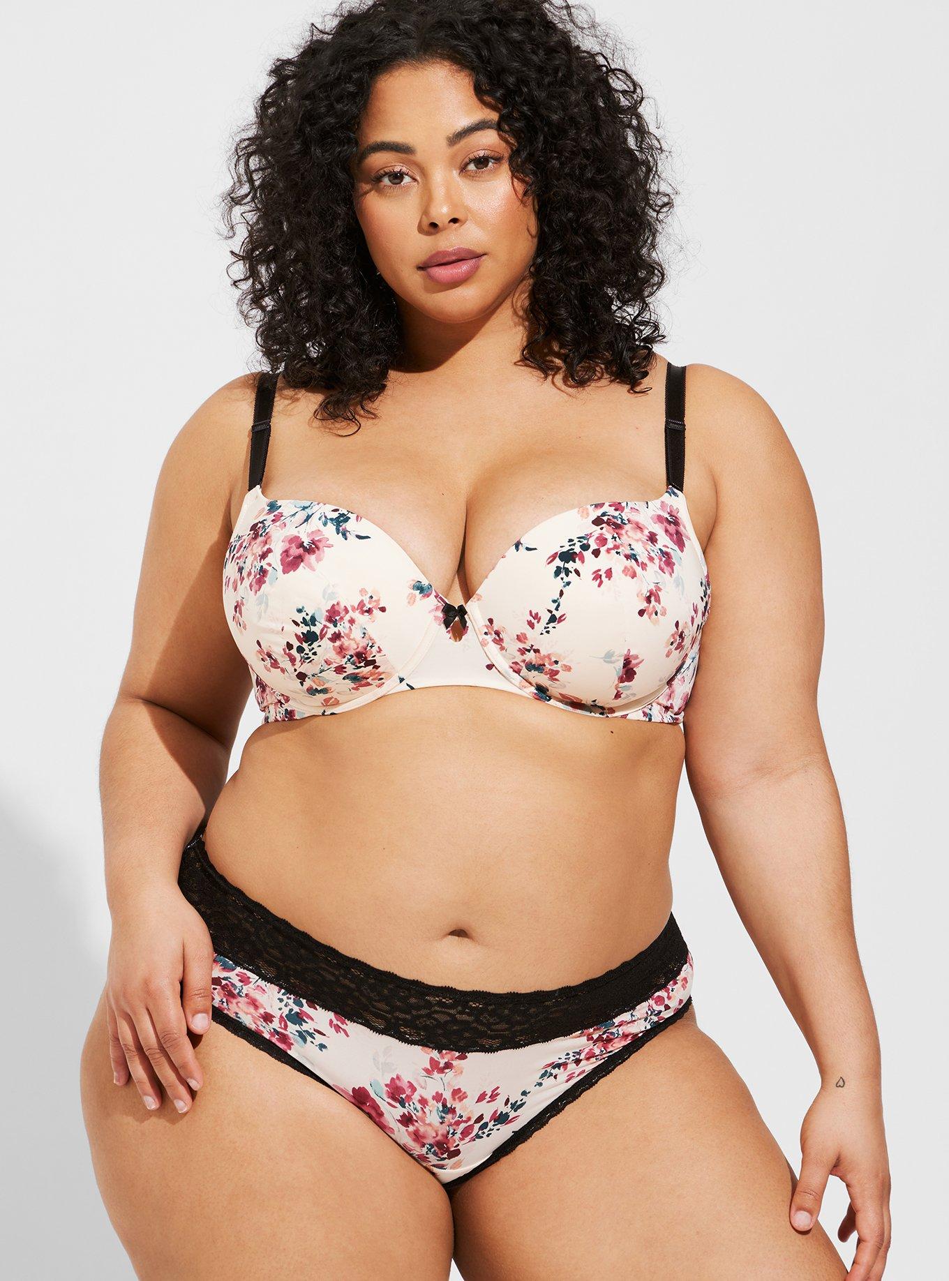 Plus Size - Second Skin Mid-Rise Hipster Lace Trim Panty - Torrid