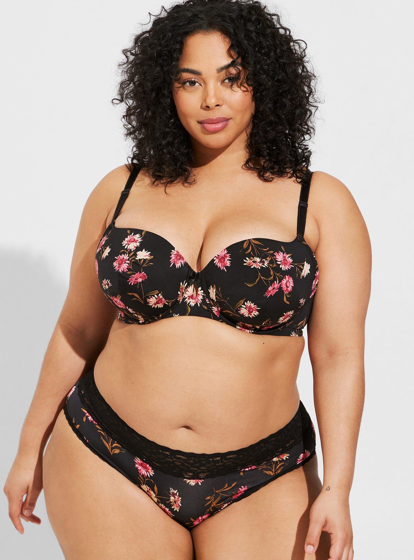 Plus Size - Floral Lace Mid-Rise Brief Panty - Torrid